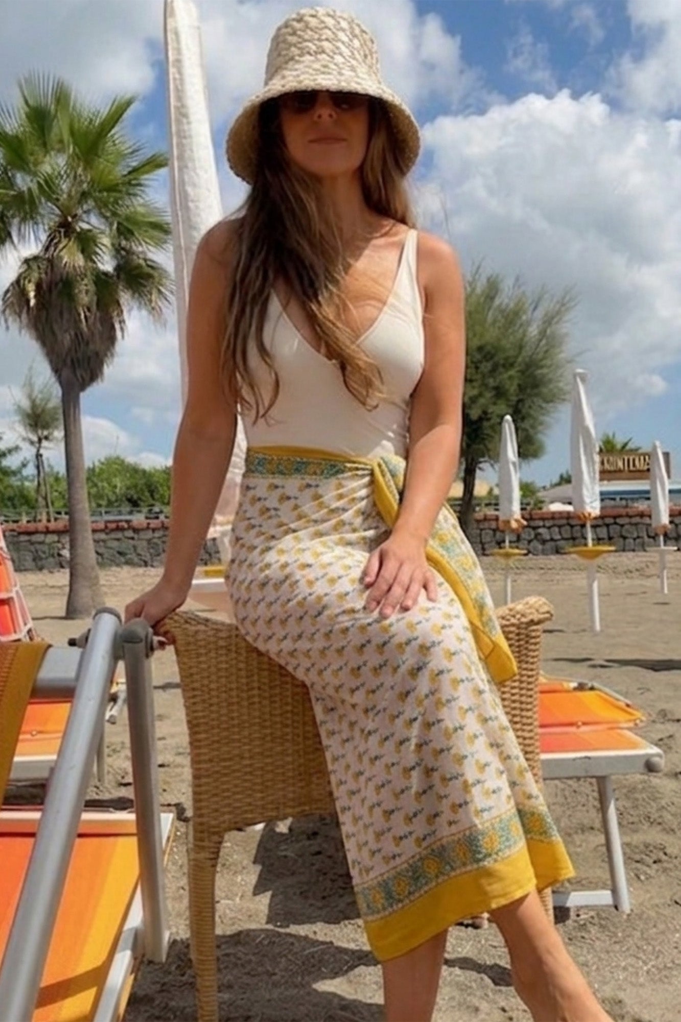Yellow Marigold Sarong