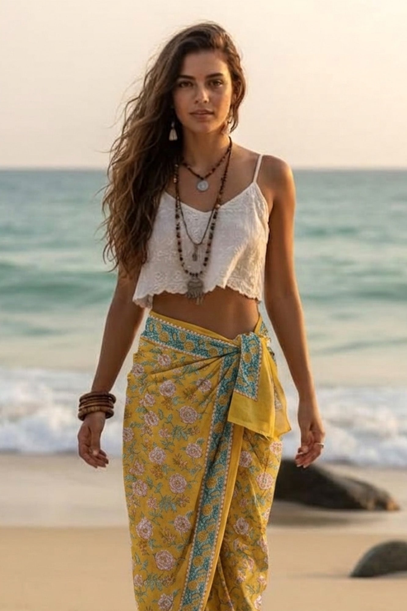 Sunshine Roses Sarong