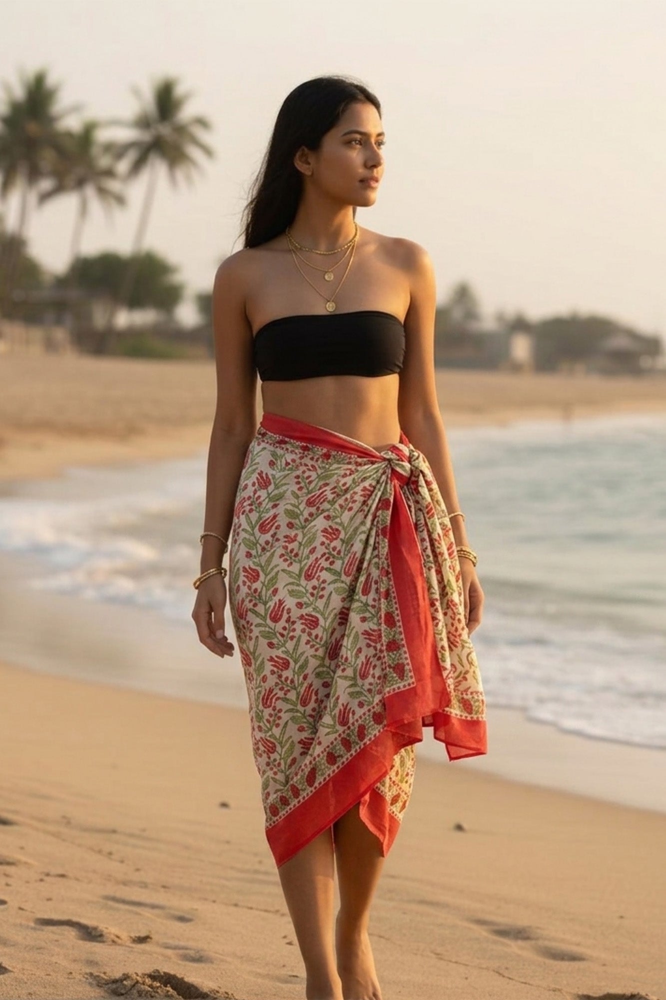 Red Tulip Sarong
