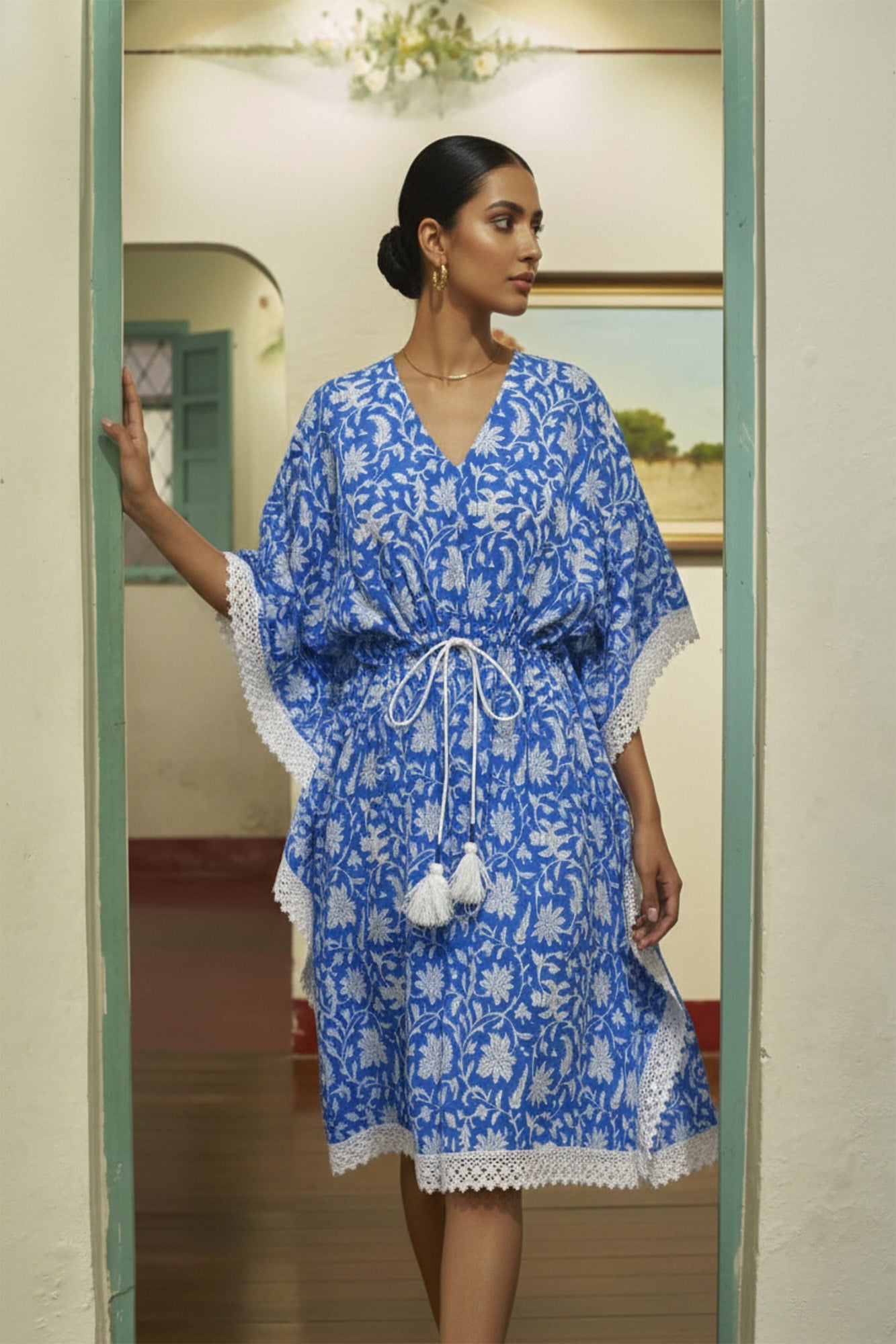 Indigo Mahfil Short Kaftaan