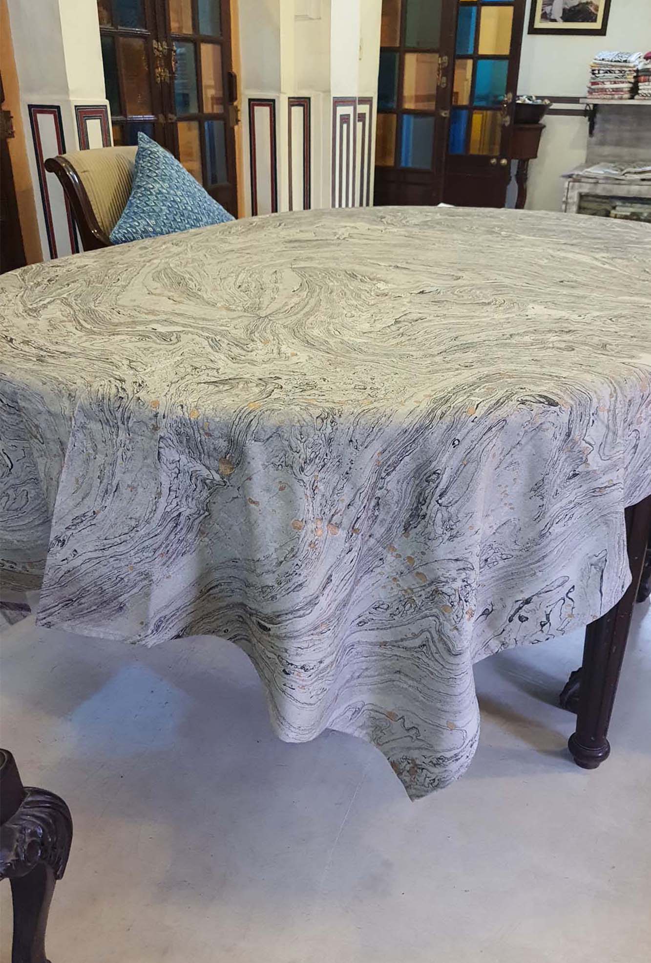 Table Cover Brown Marble