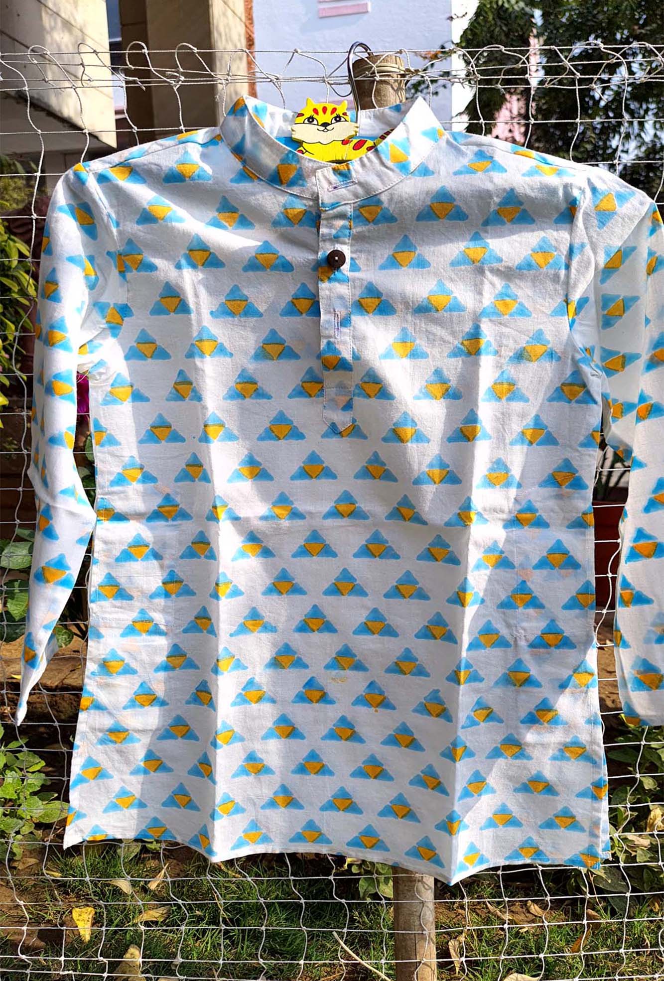 Kurta Boy Triangle Blue