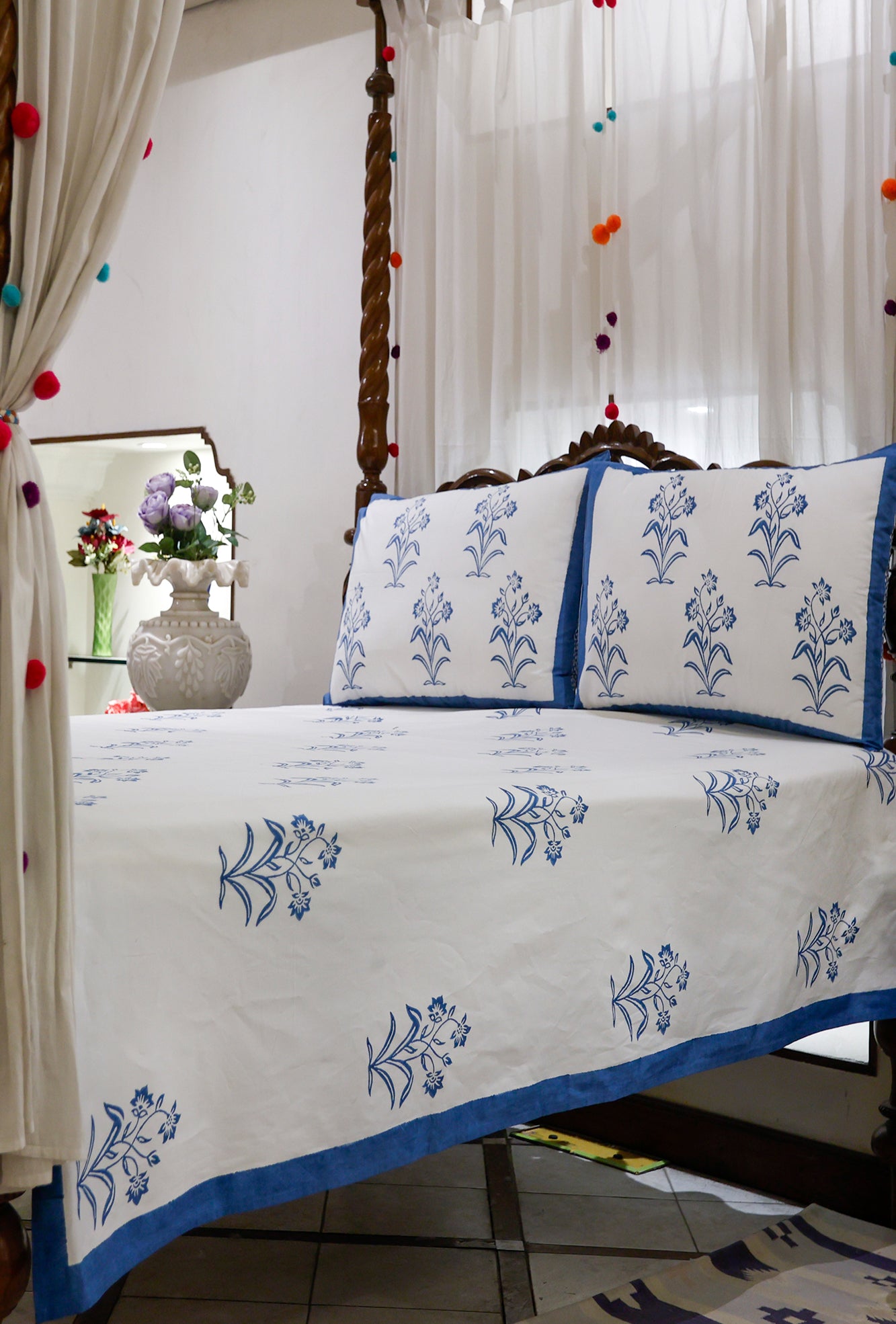 Bluebell Bedsheet with Pillow