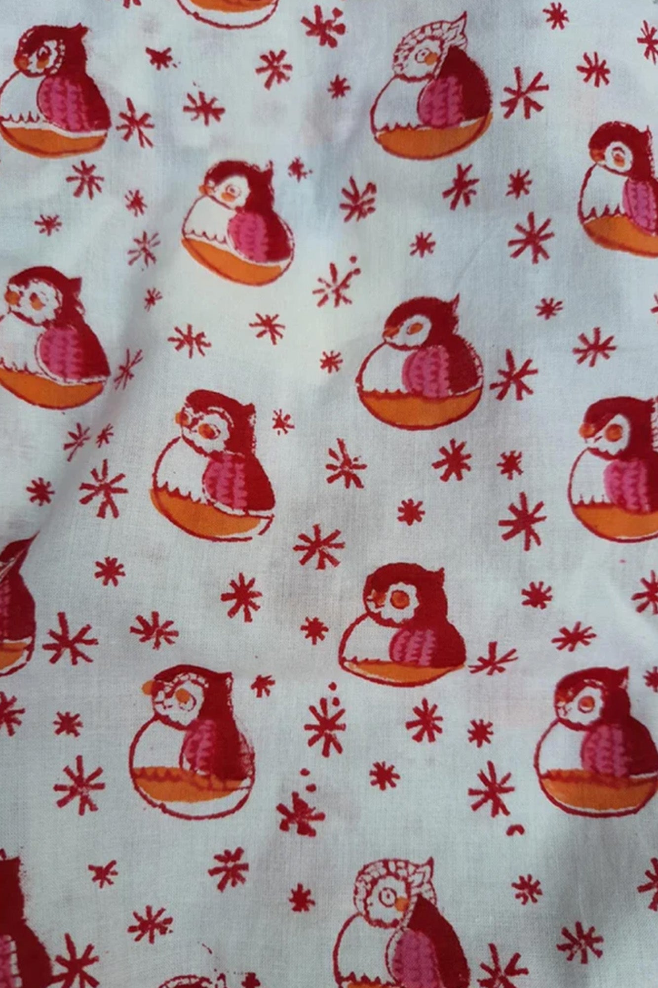 Red Owl Infant Rompers