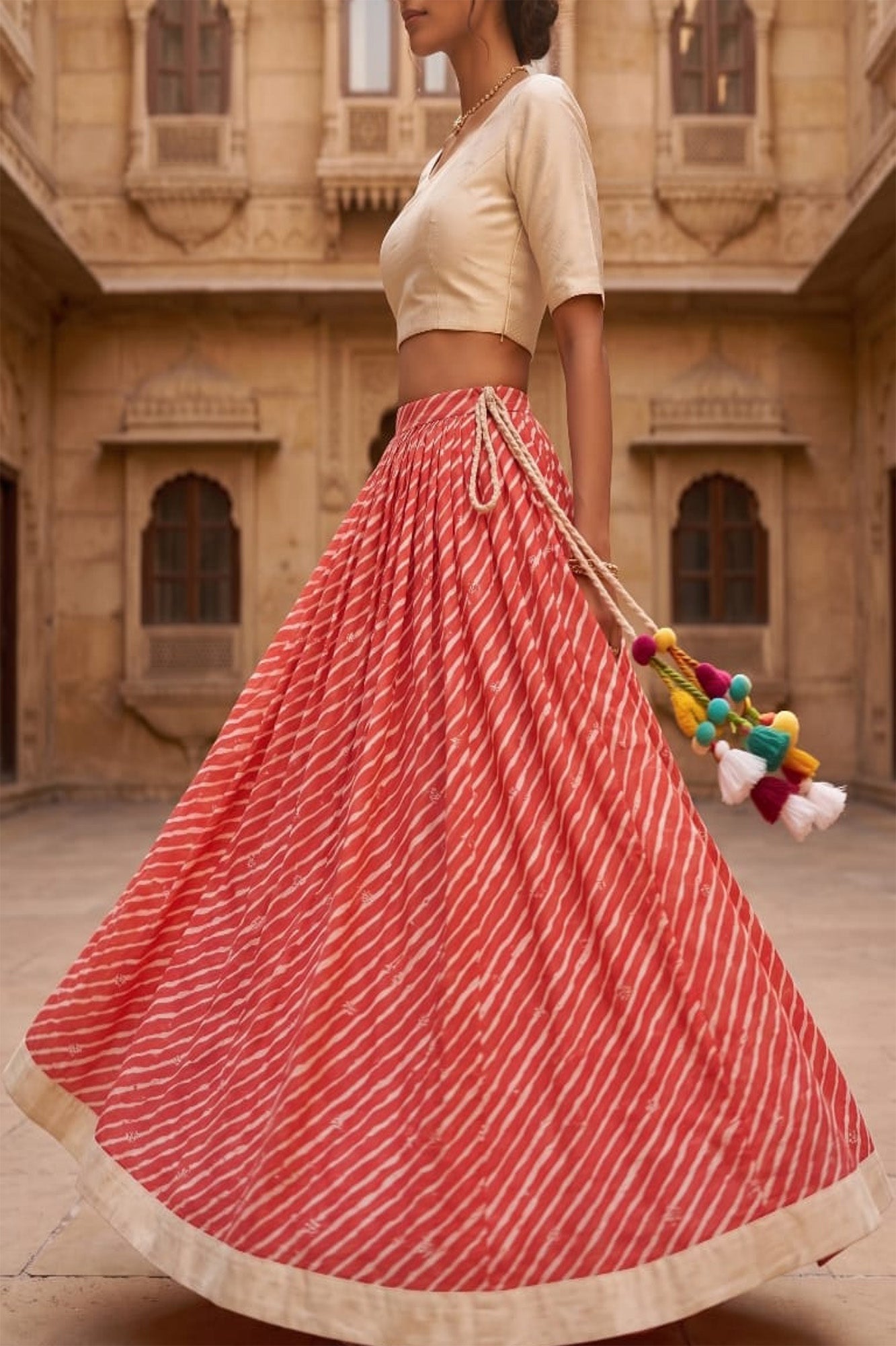 Leheriya Pink Skirt