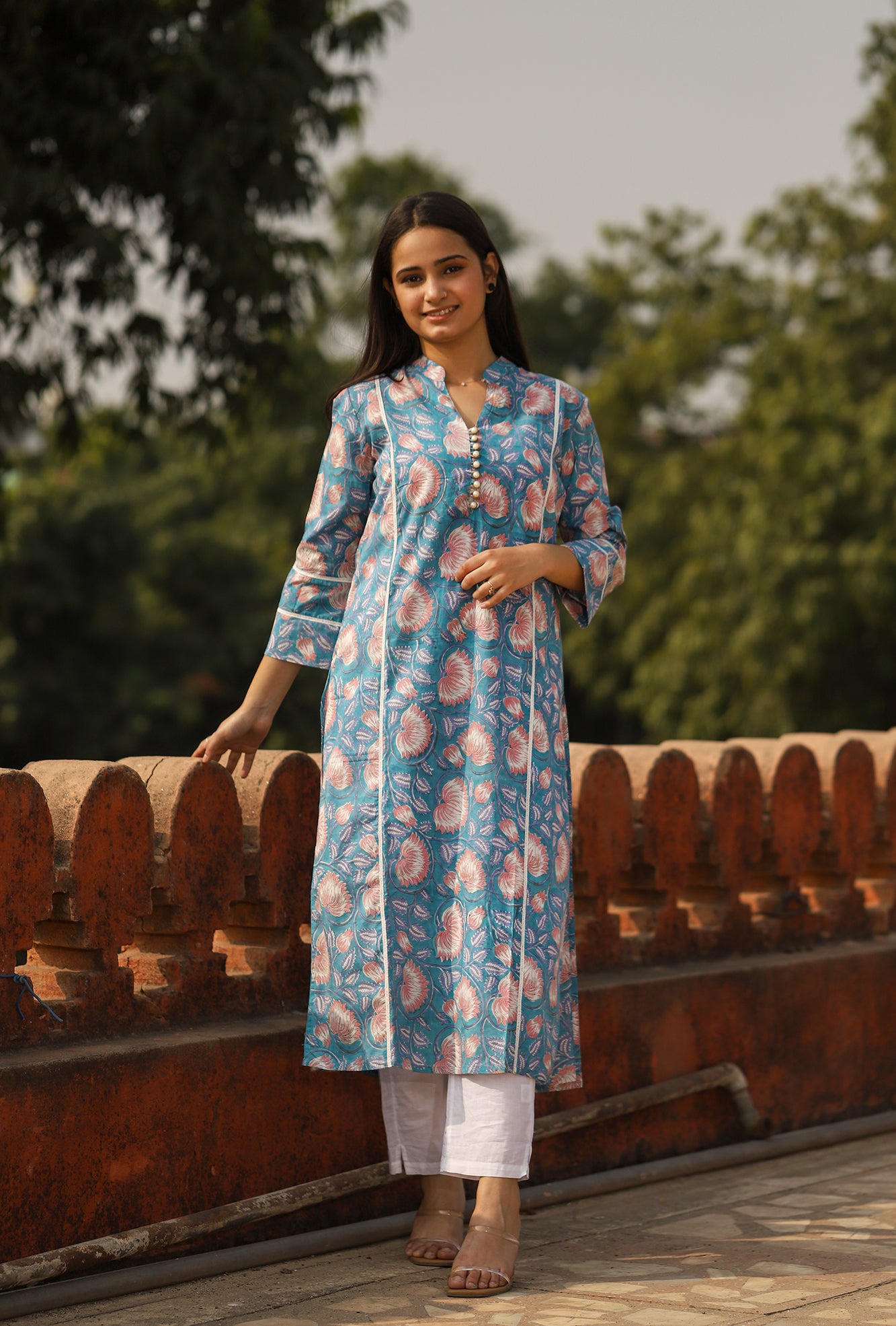 Kurta Long Women Neela Lotus