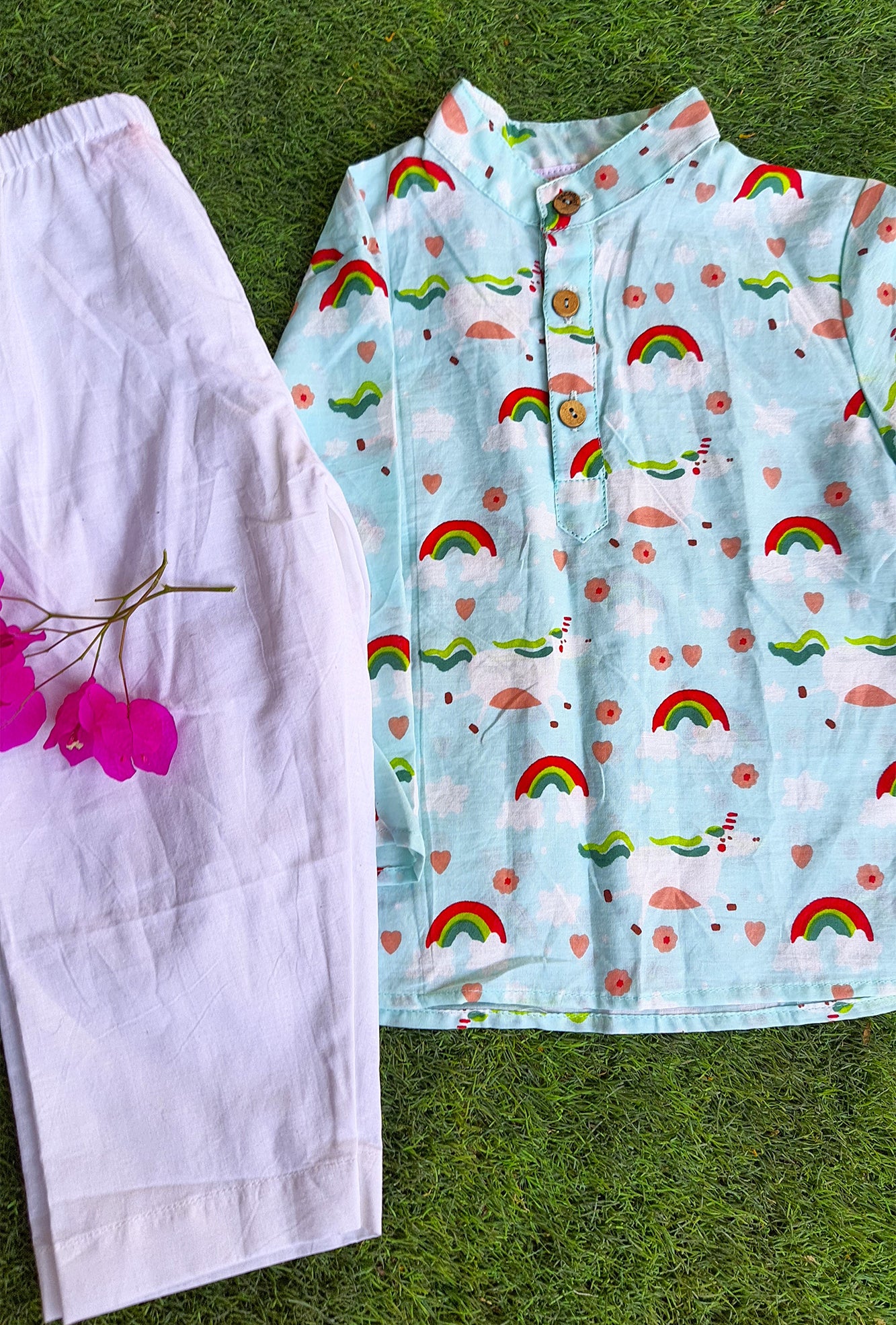 Rainbow Kurta & Pajama Set