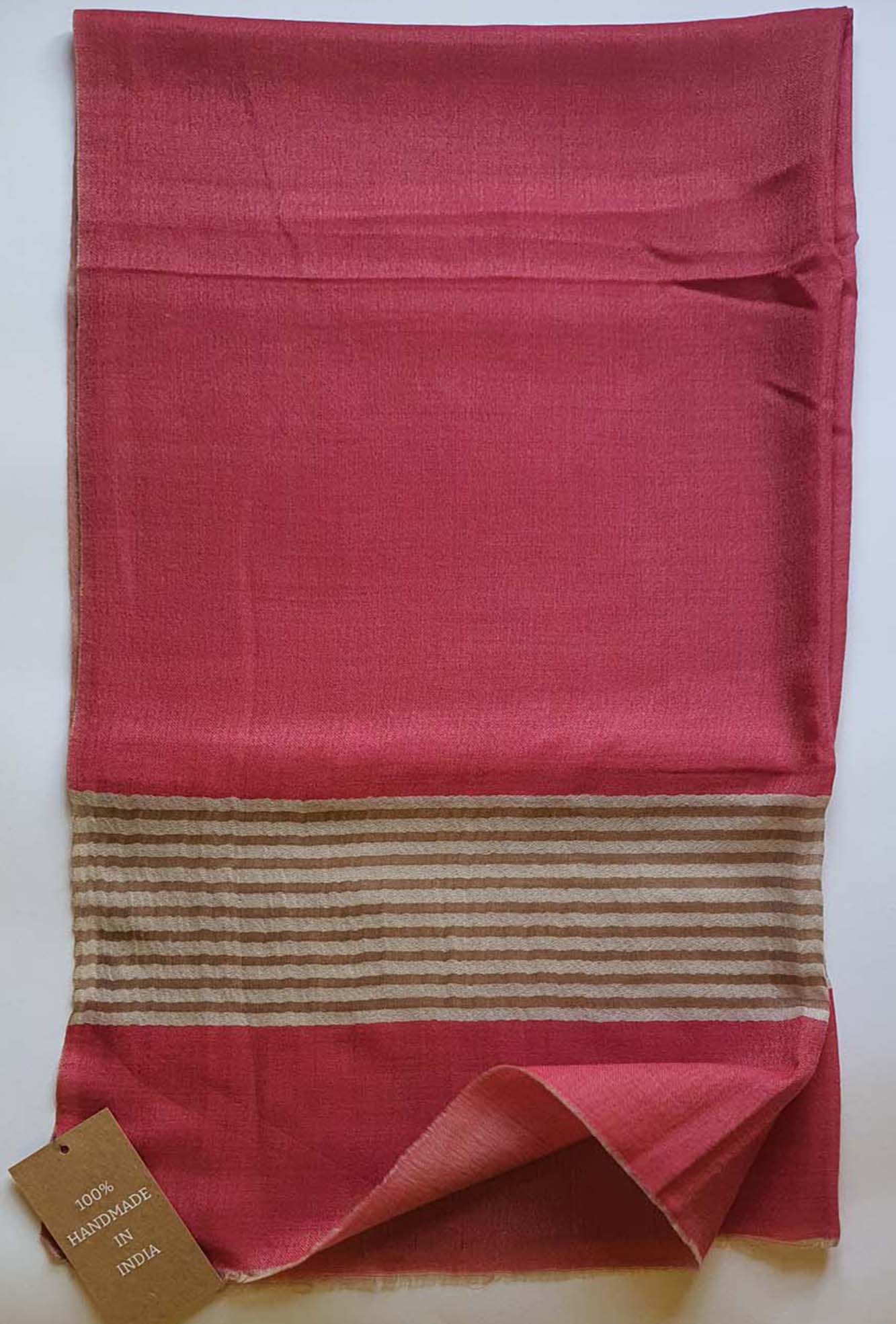 Pashmina Peach Striped