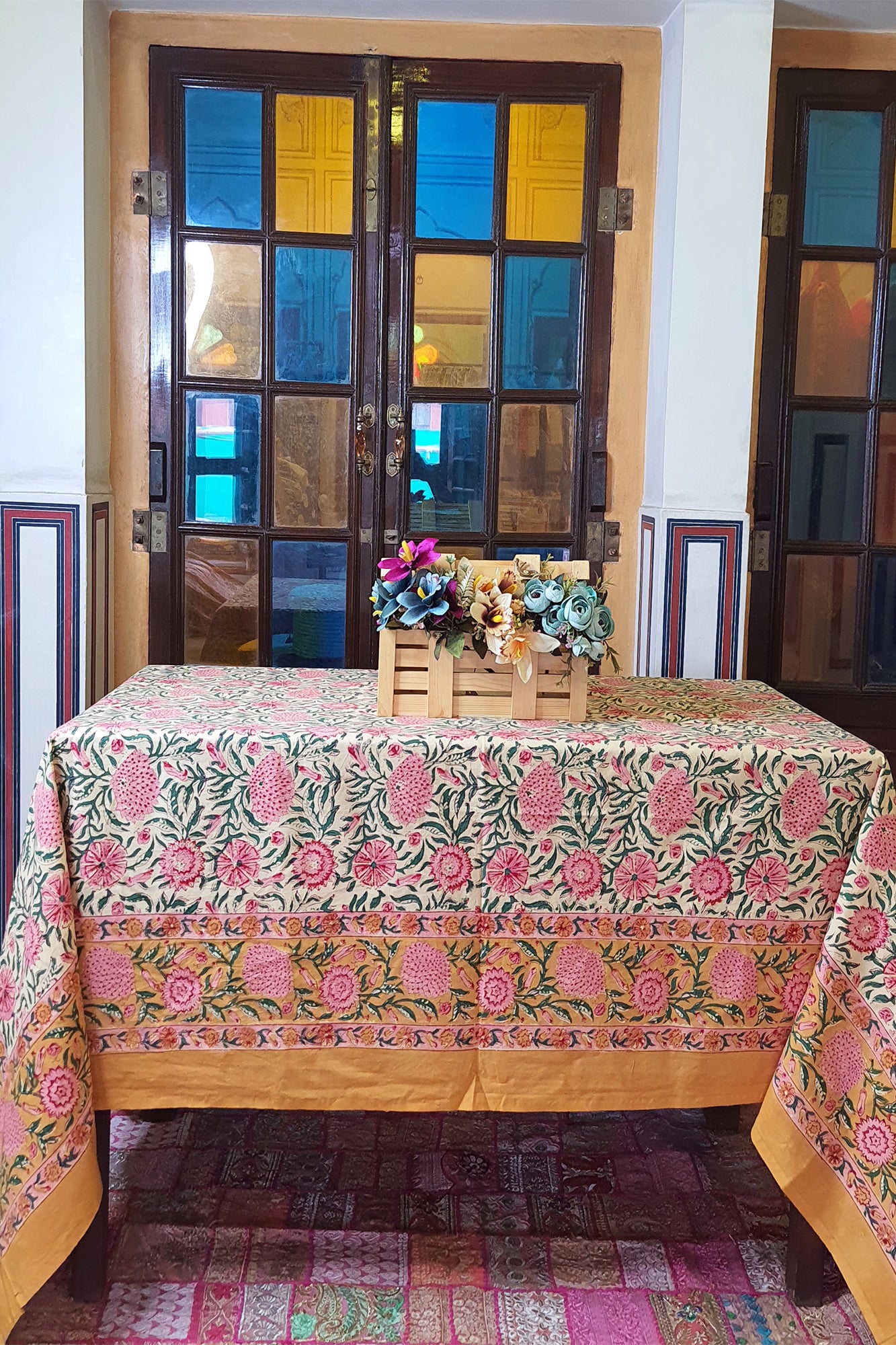 Botanical Blush Table Cover