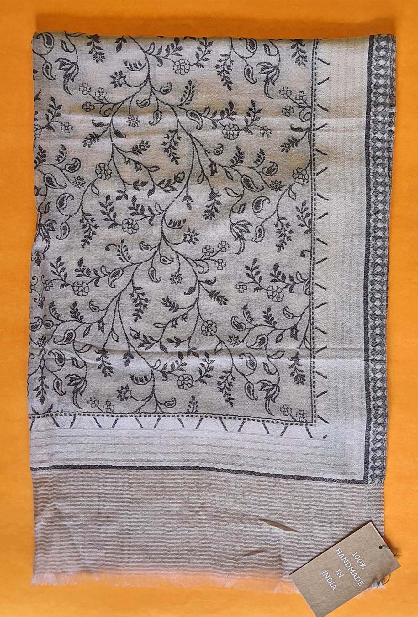 Pashmina Black Floral