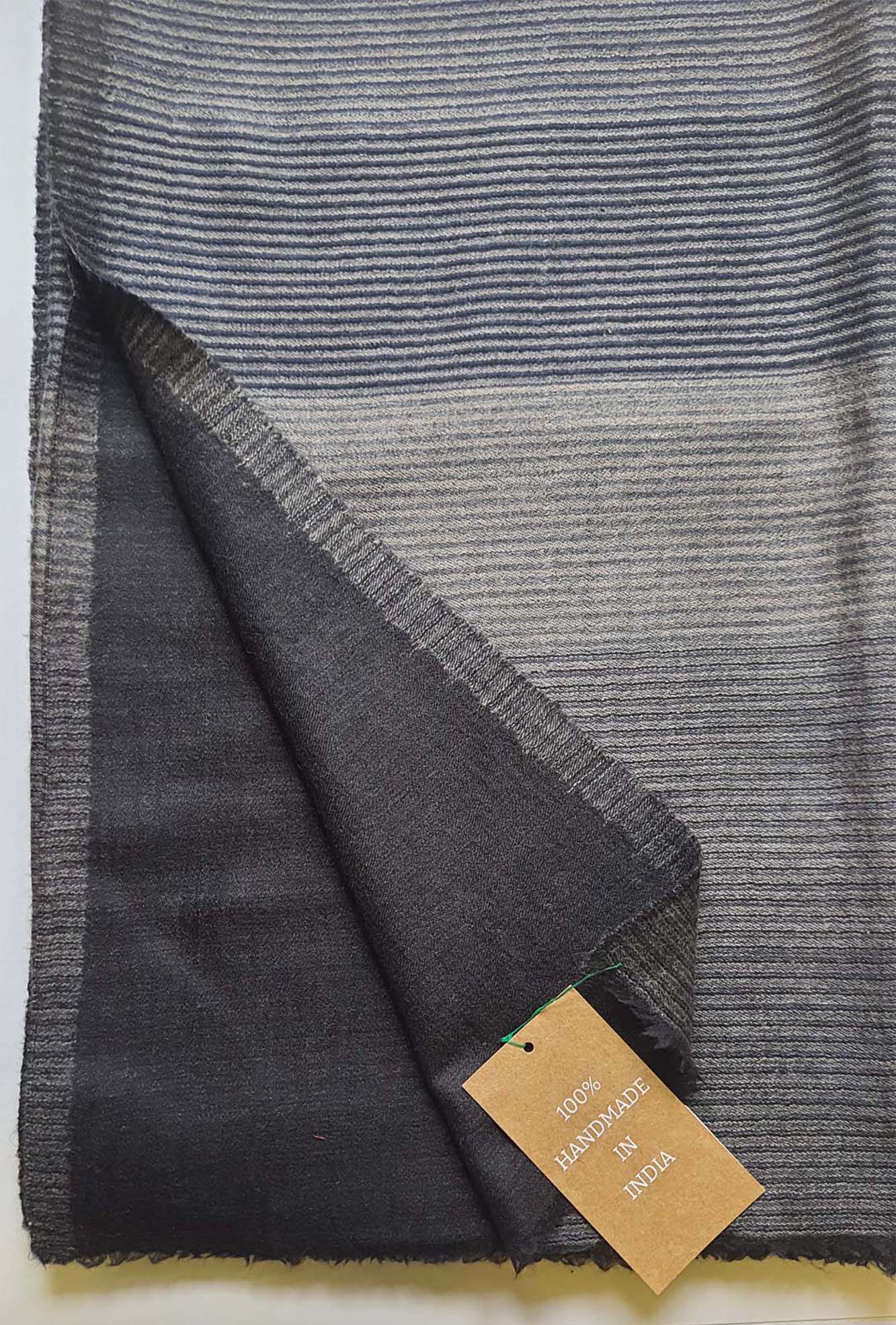 Pashmina Black Striped