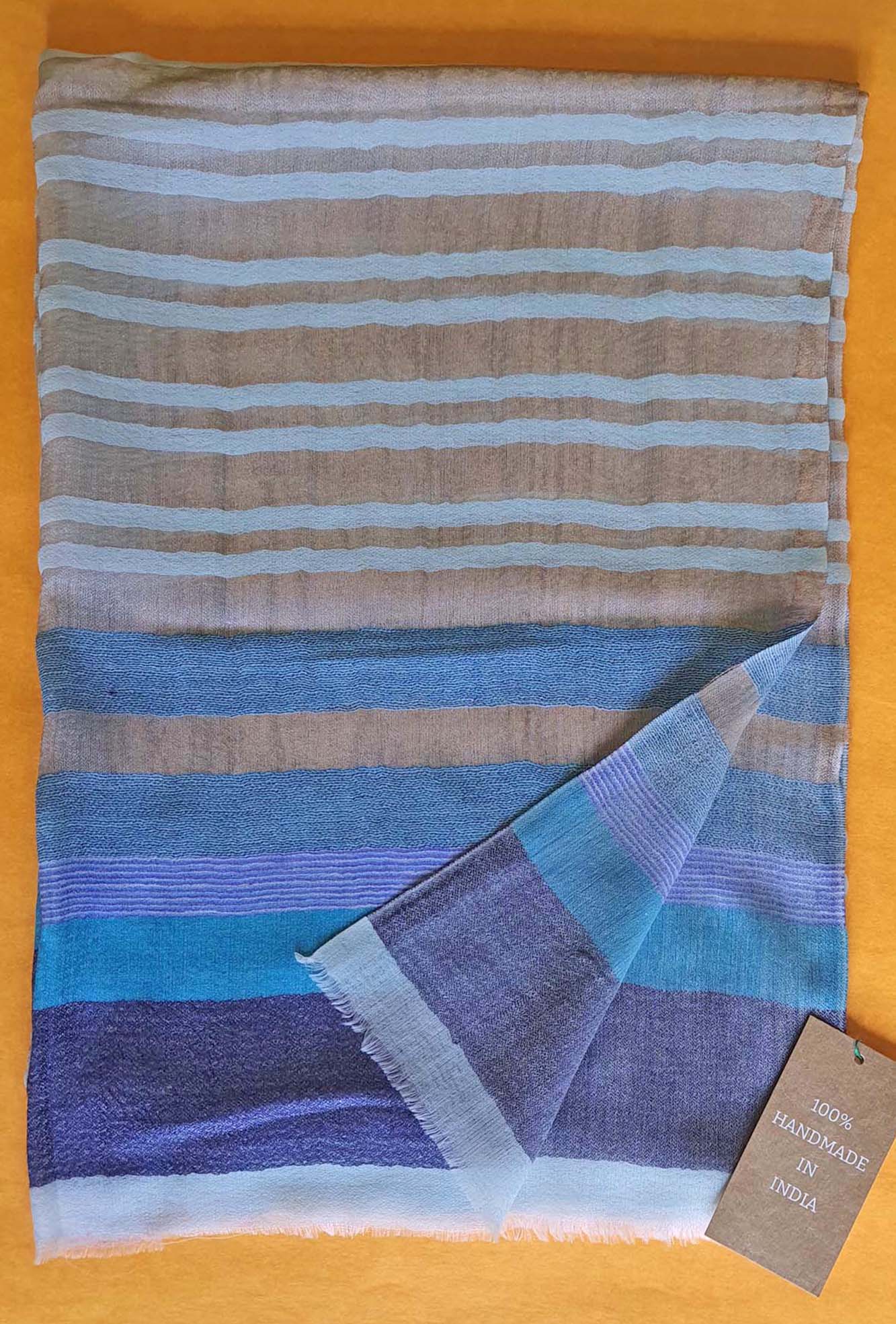 Pashmina Golden Stripes