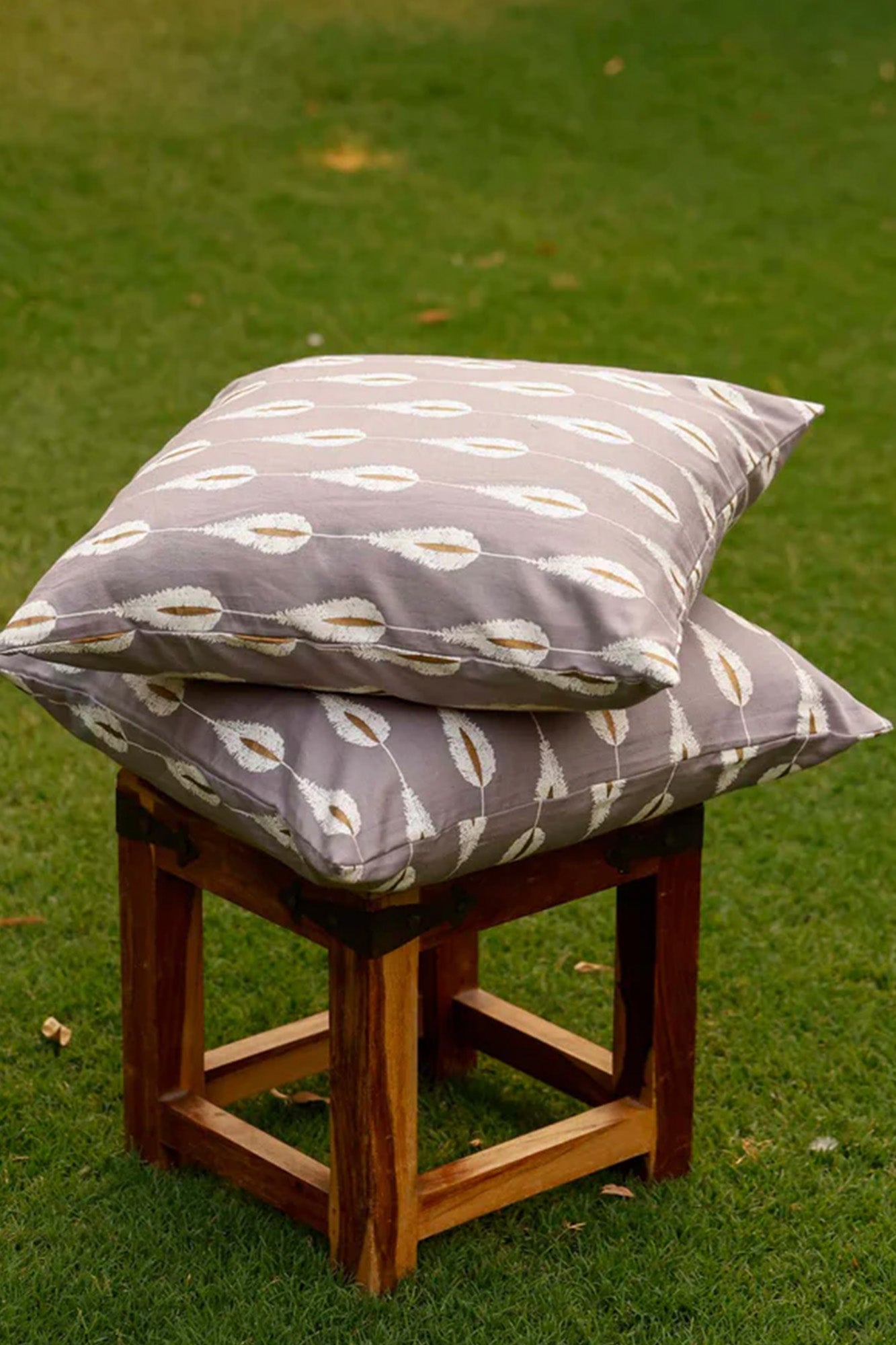 Cushion Cover Gold Printed