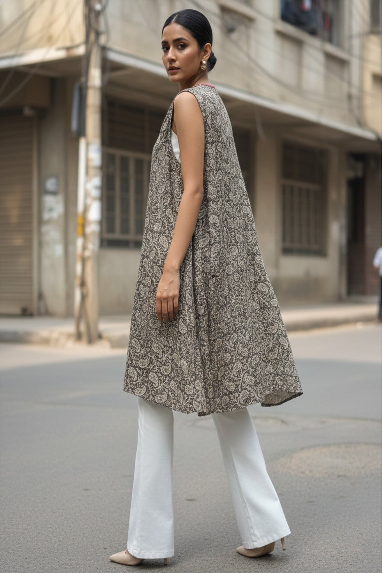 Black Paisley Shrug
