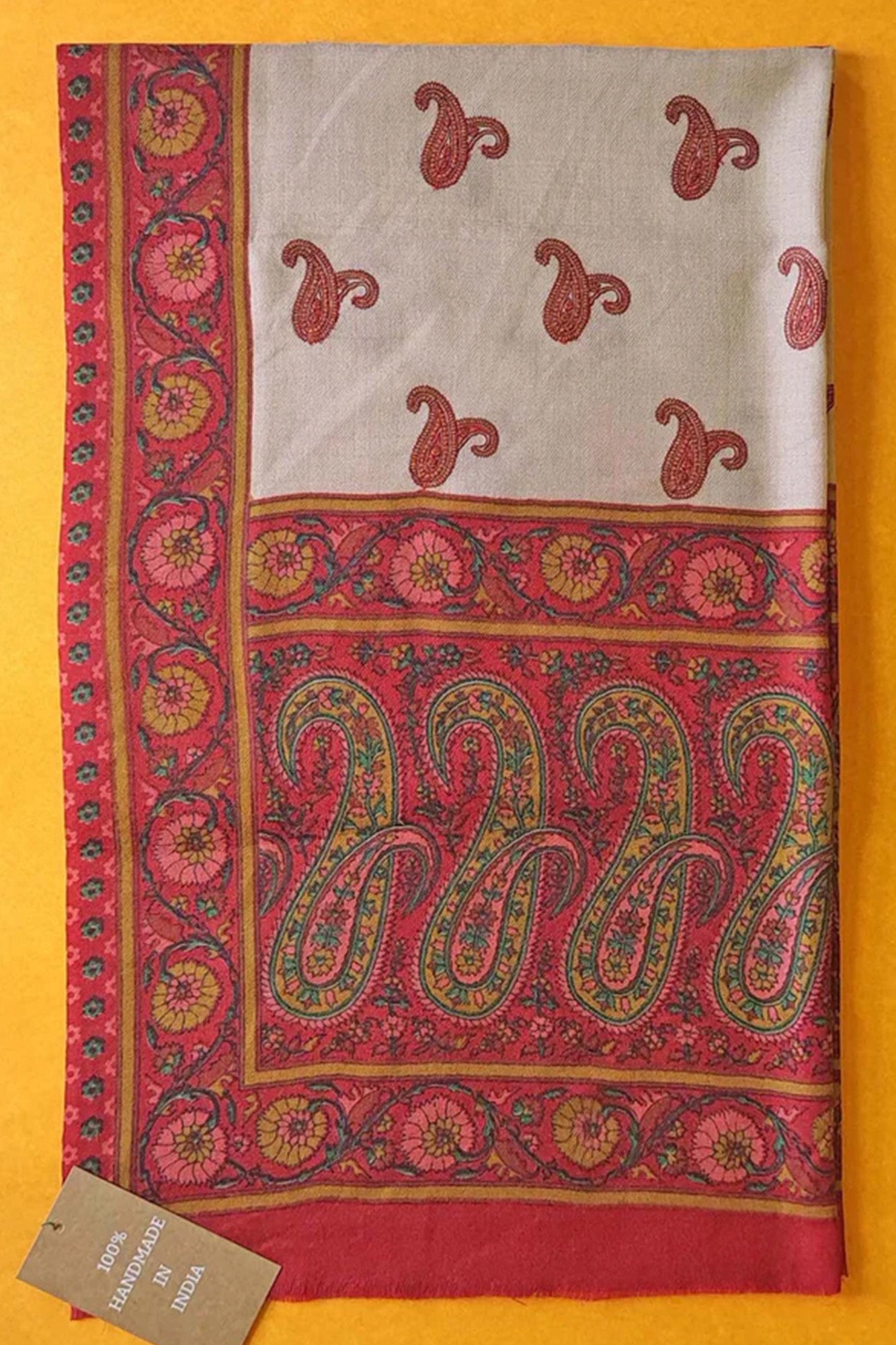 Pashmina Red Paisley
