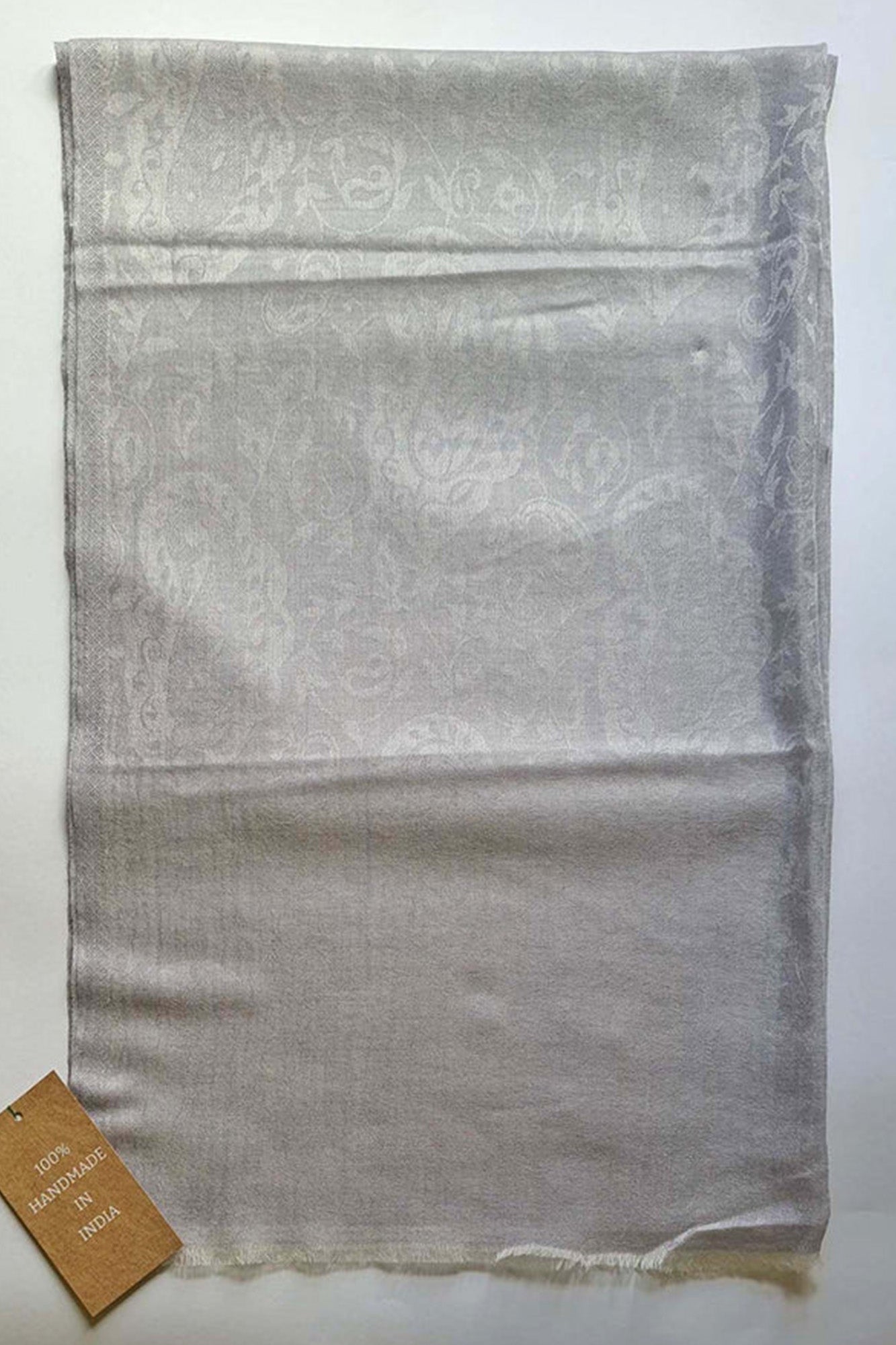 Pashmina Self Textured Grey