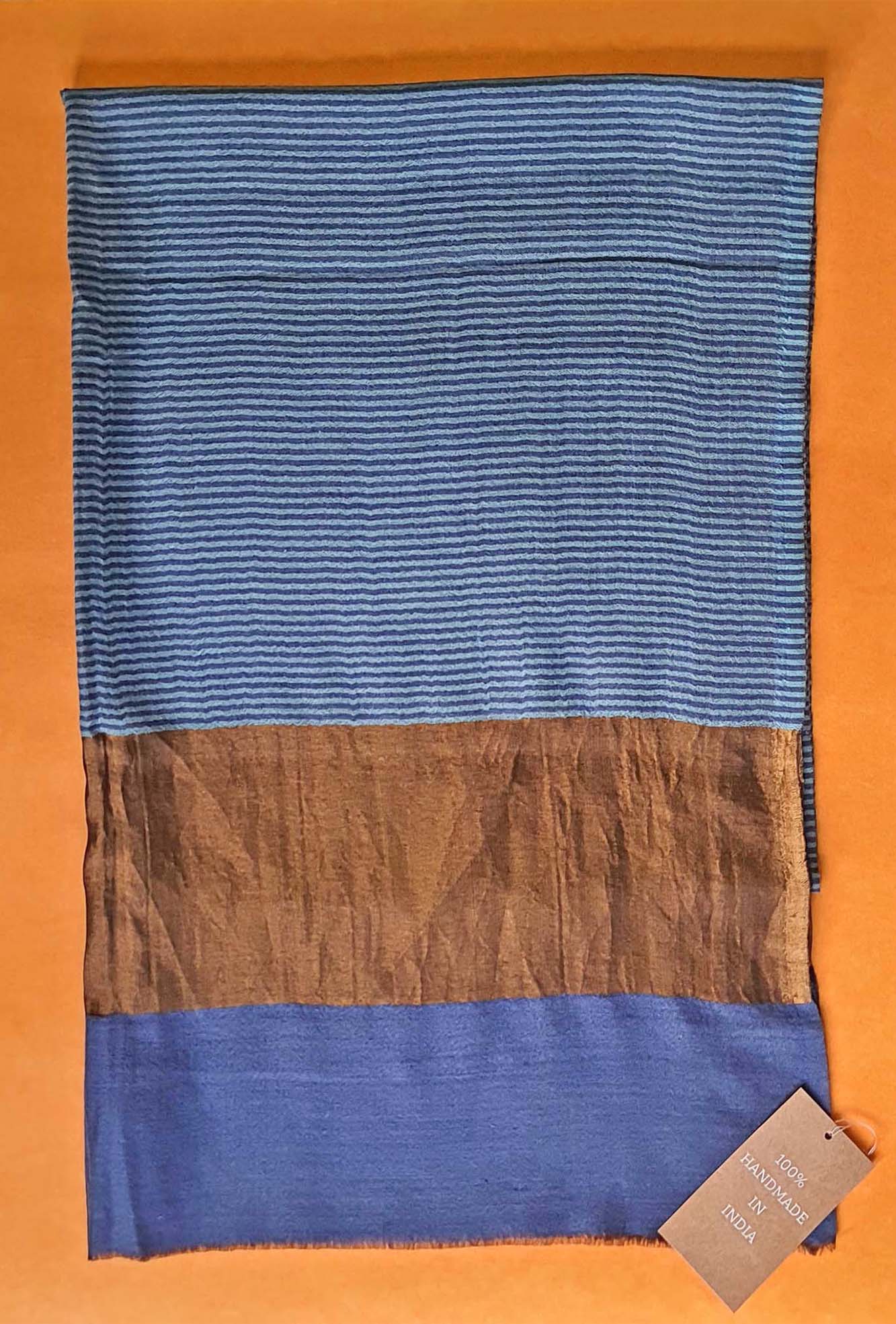 Pashmina Aqua Sripes
