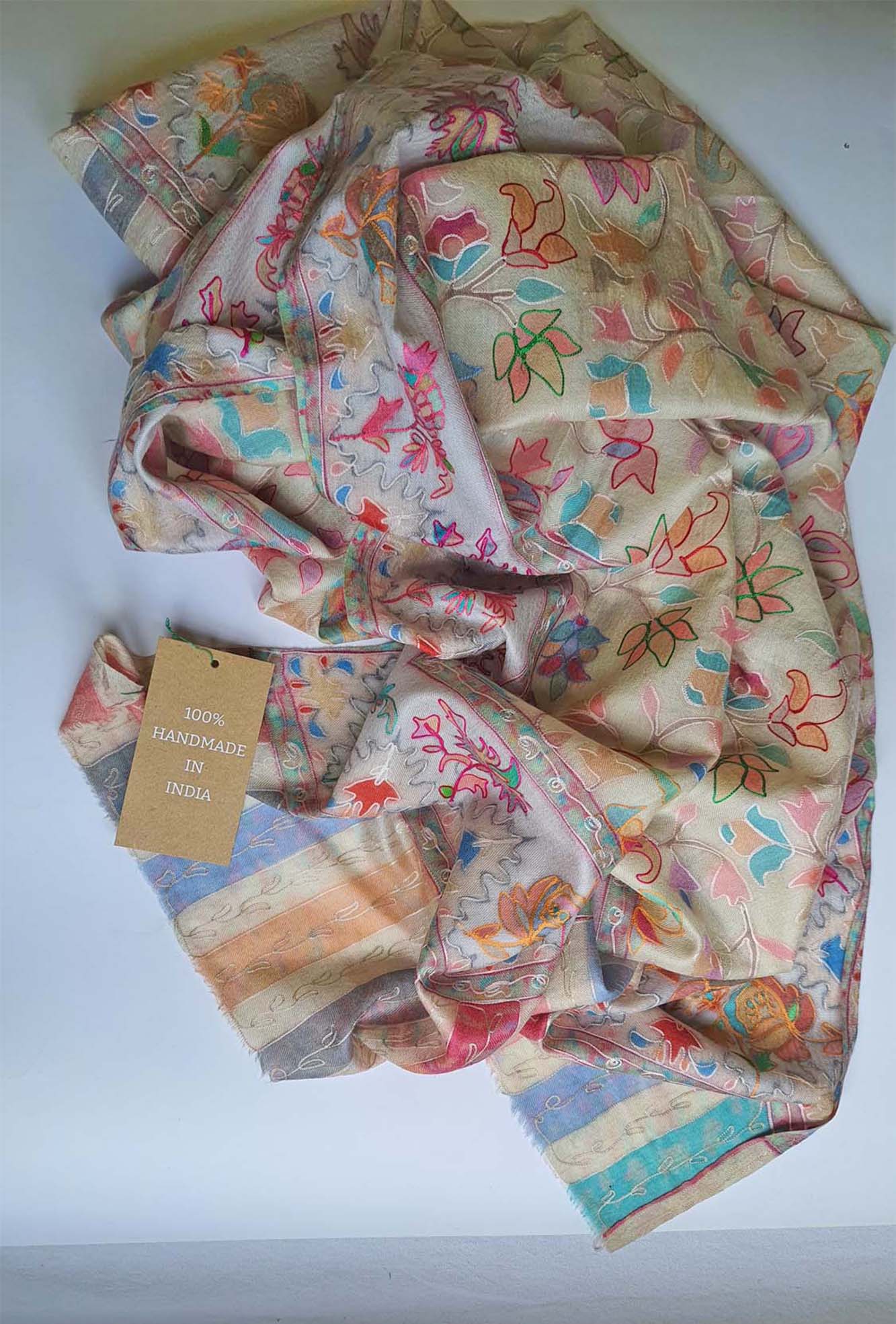 Pashmina Embroidered Tulip