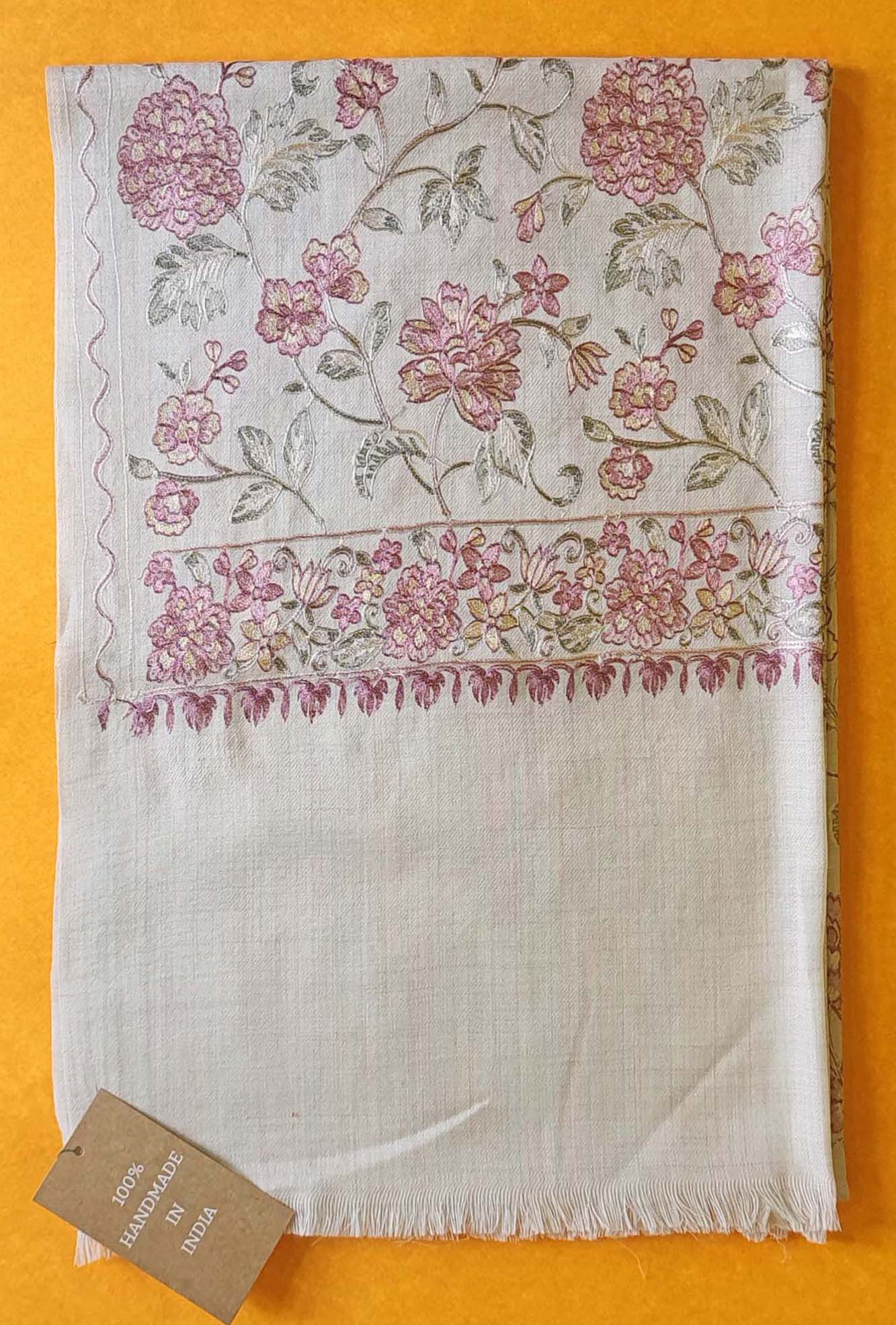 Pashmina Embroidered Marigold