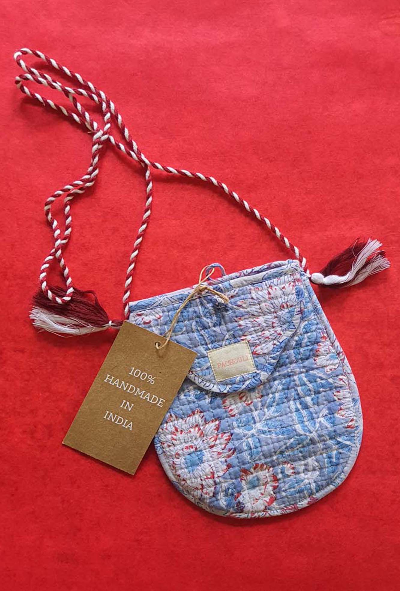 Bag Balloon Aqua Floral