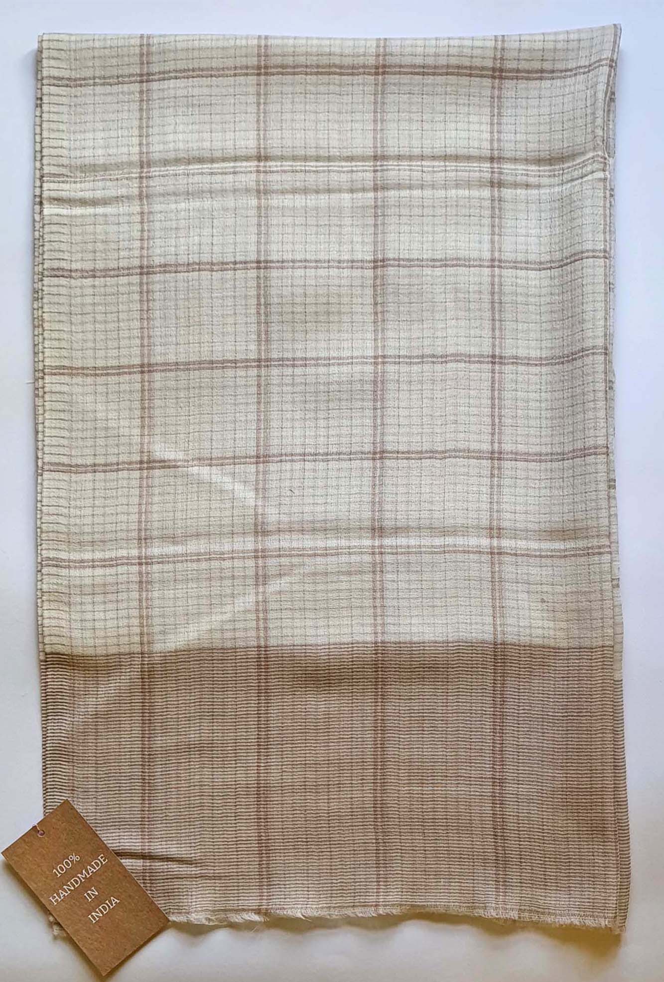 Pashmina Self Checks Beize