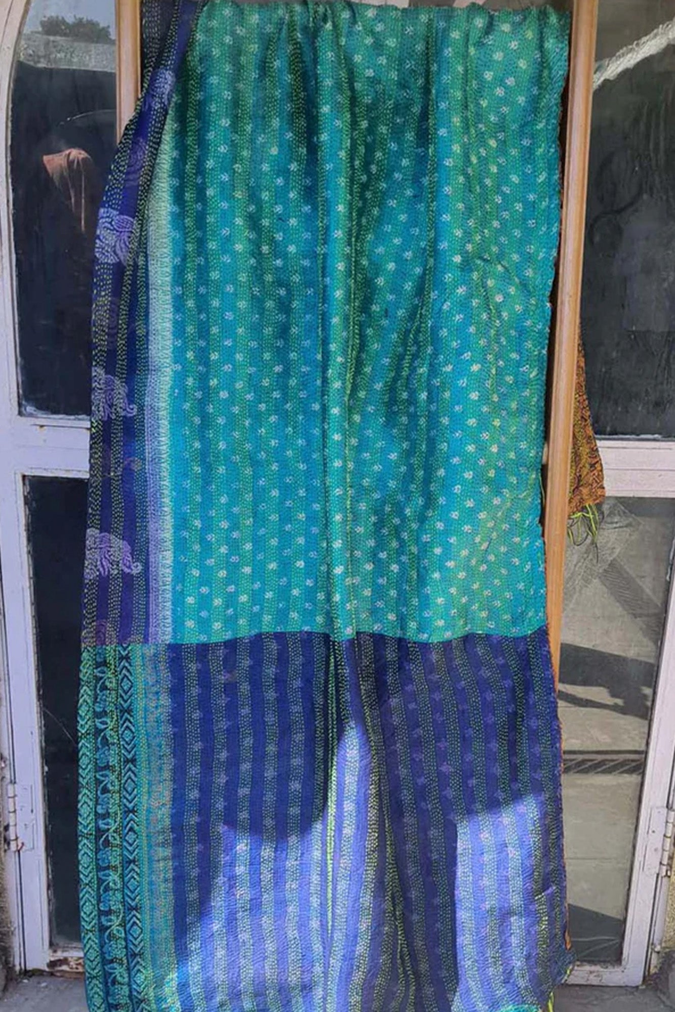 Women Dupatta Katha Silk