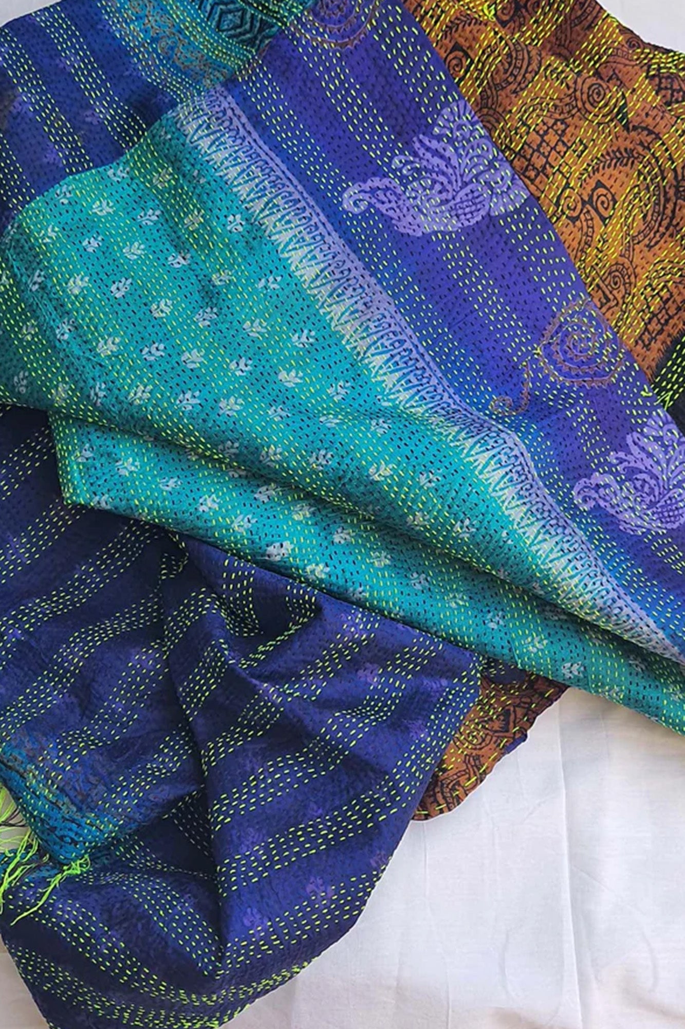 Women Dupatta Katha Silk