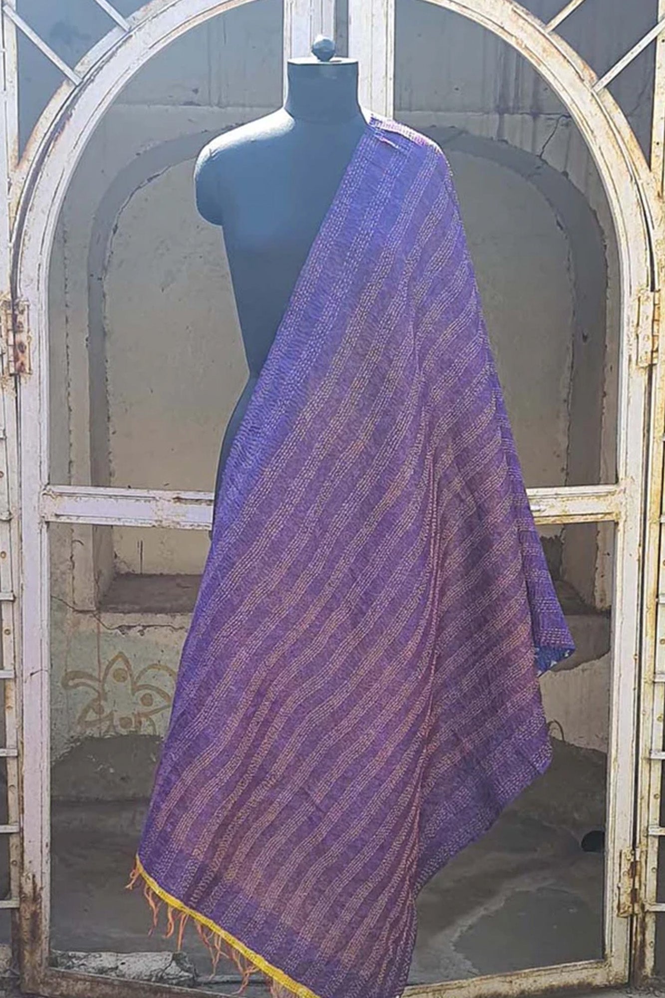 Women Dupatta Katha Silk