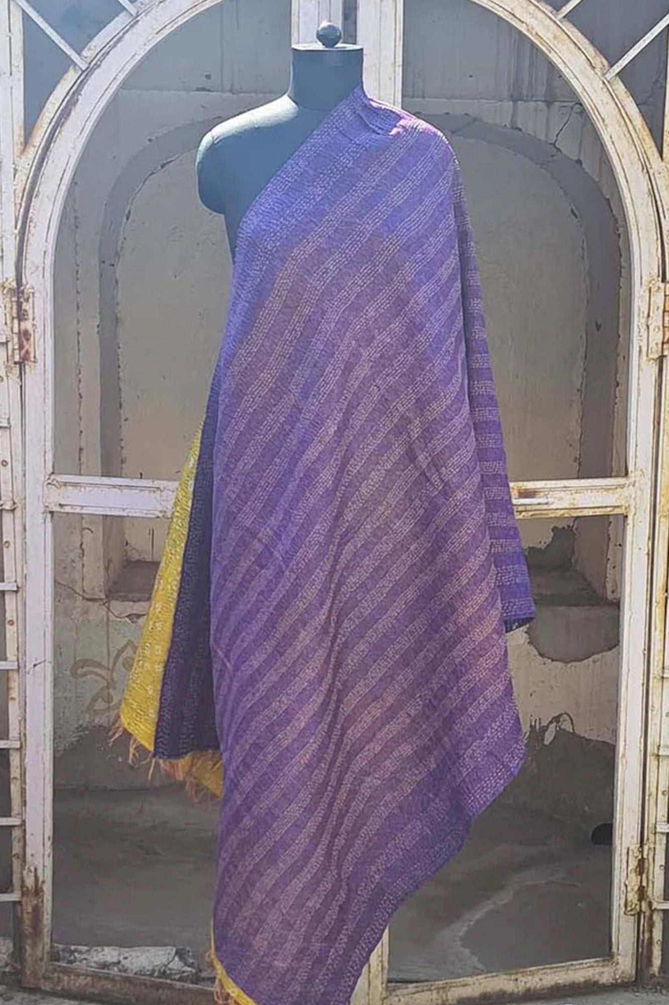 Women Dupatta Katha Silk