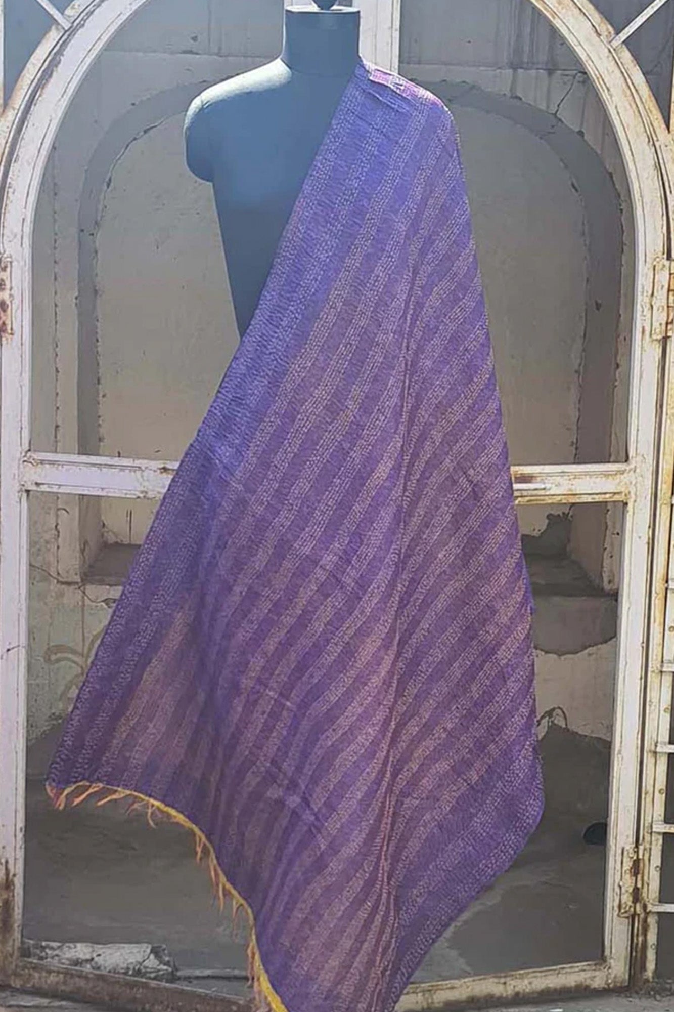 Women Dupatta Katha Silk