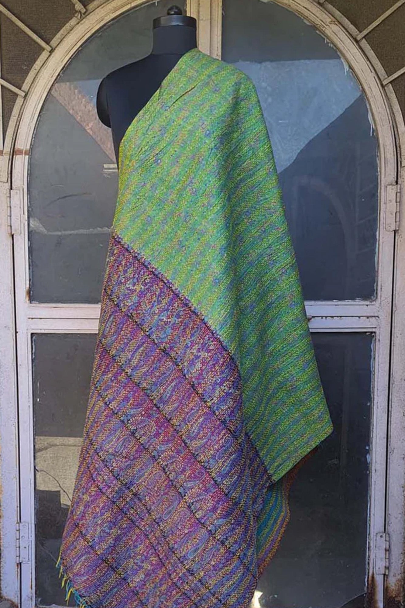 Women Dupatta Katha Silk