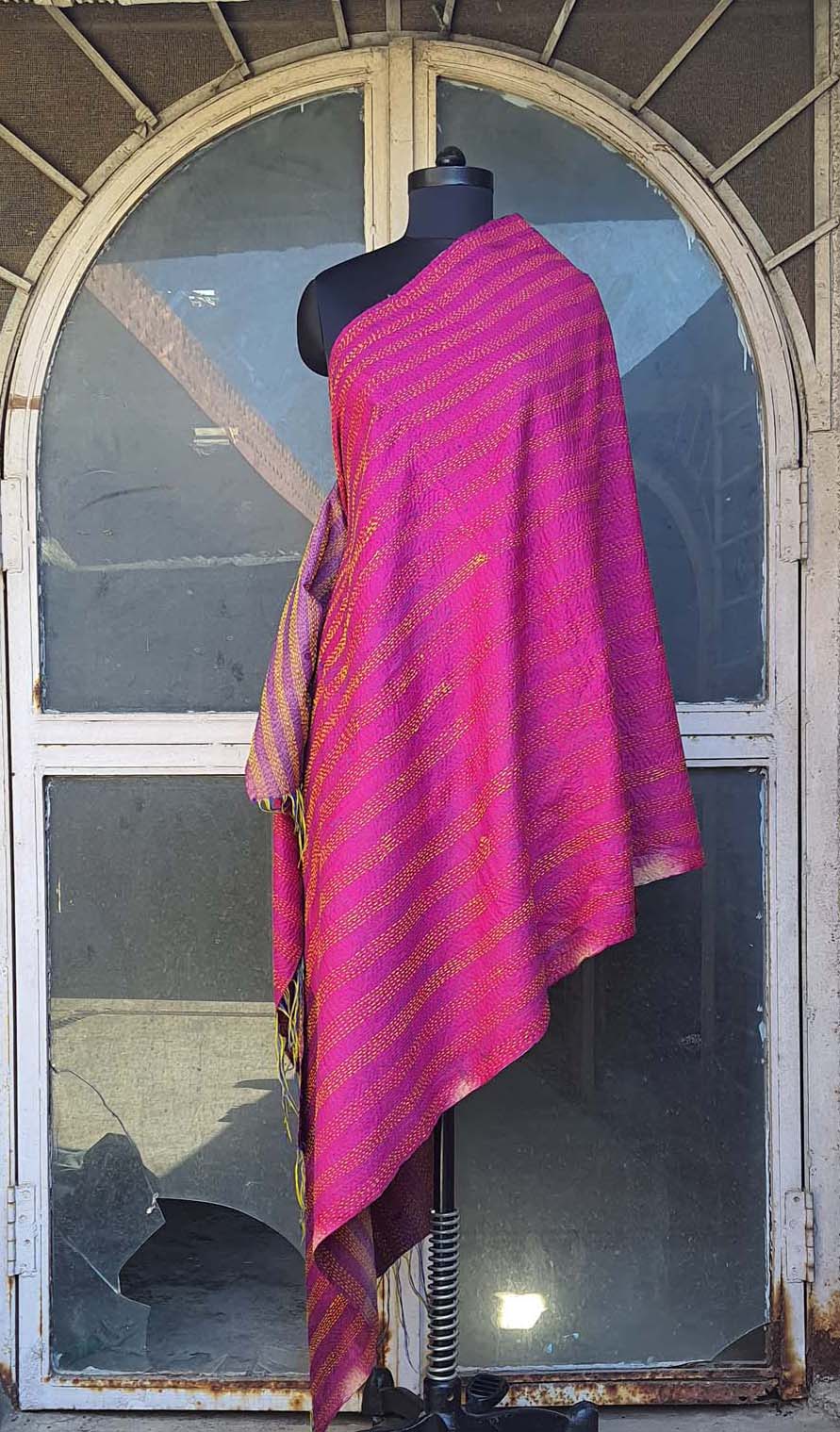 Women Dupatta Katha Silk