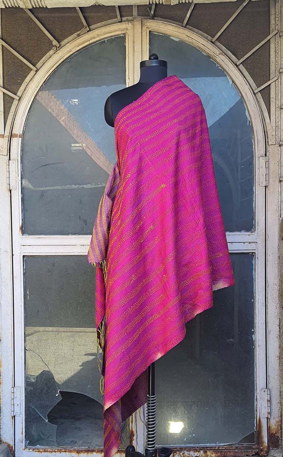 Women Dupatta Katha Silk