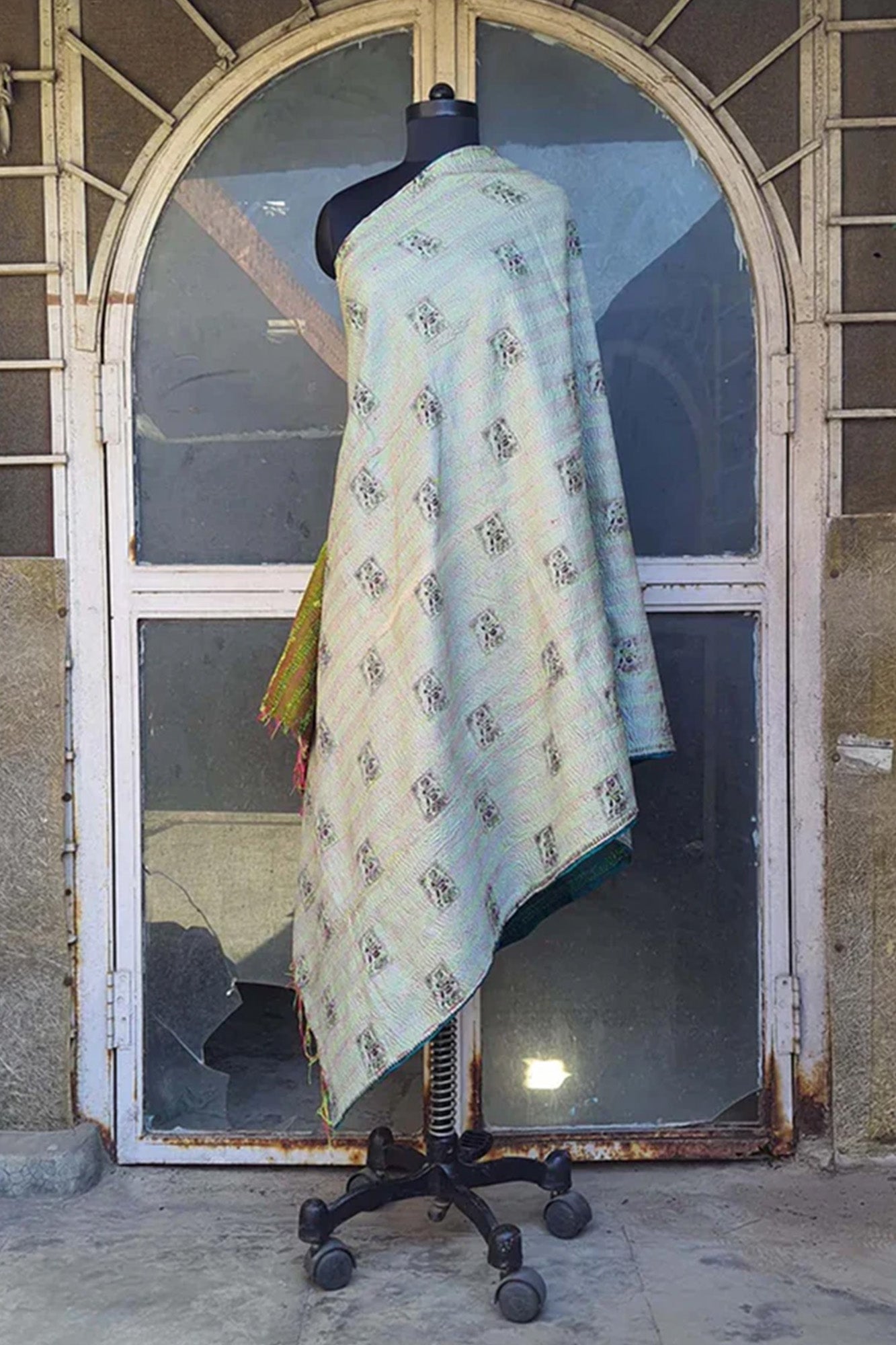 Women Dupatta Katha Silk