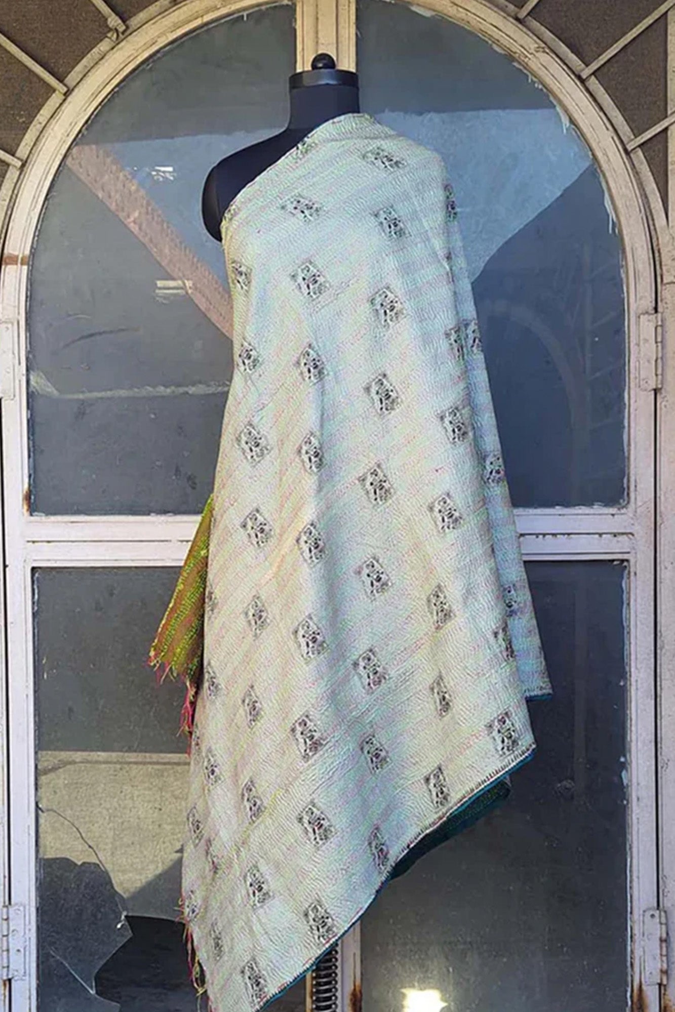Women Dupatta Katha Silk