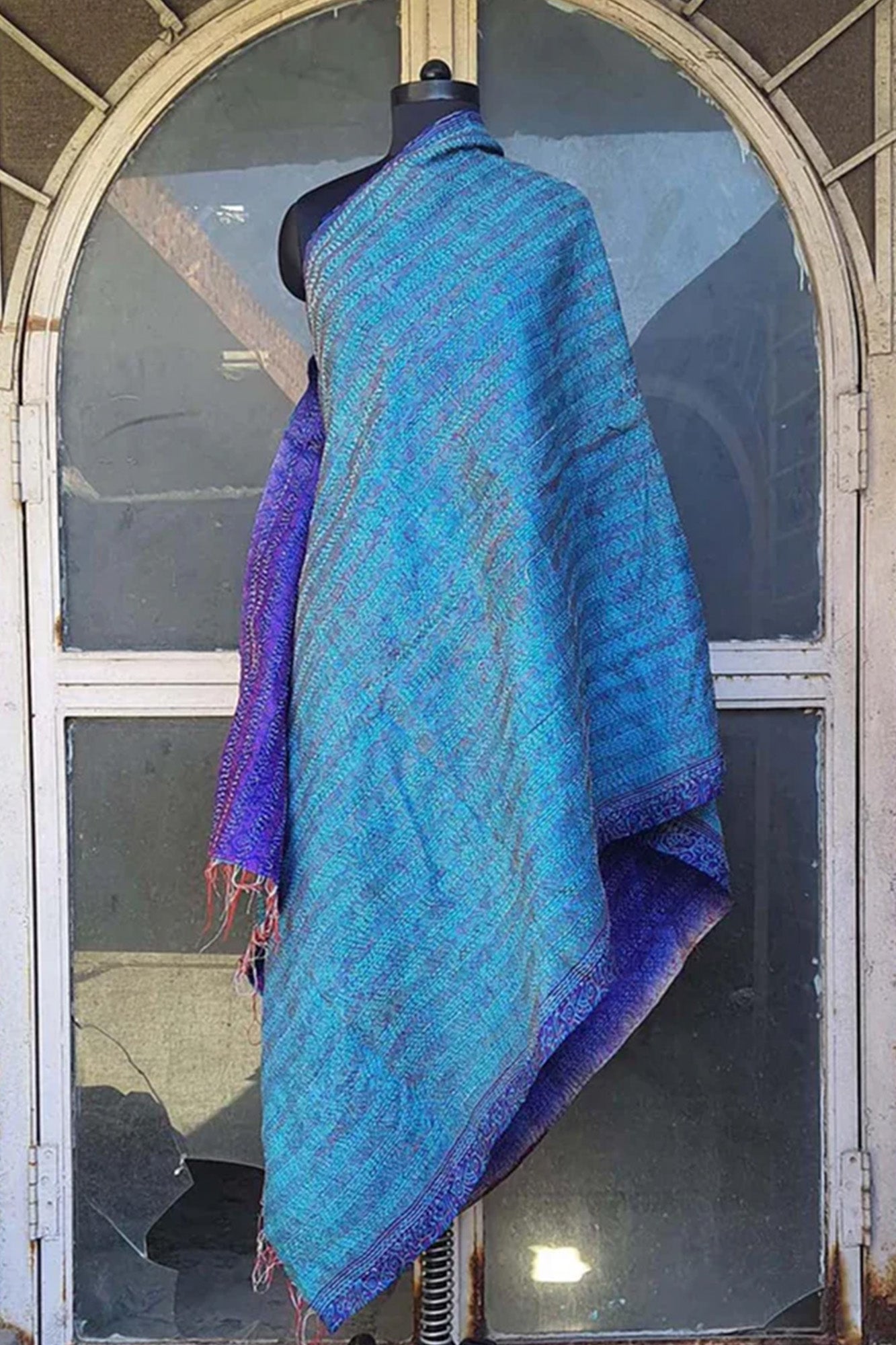 Women Dupatta Katha Silk