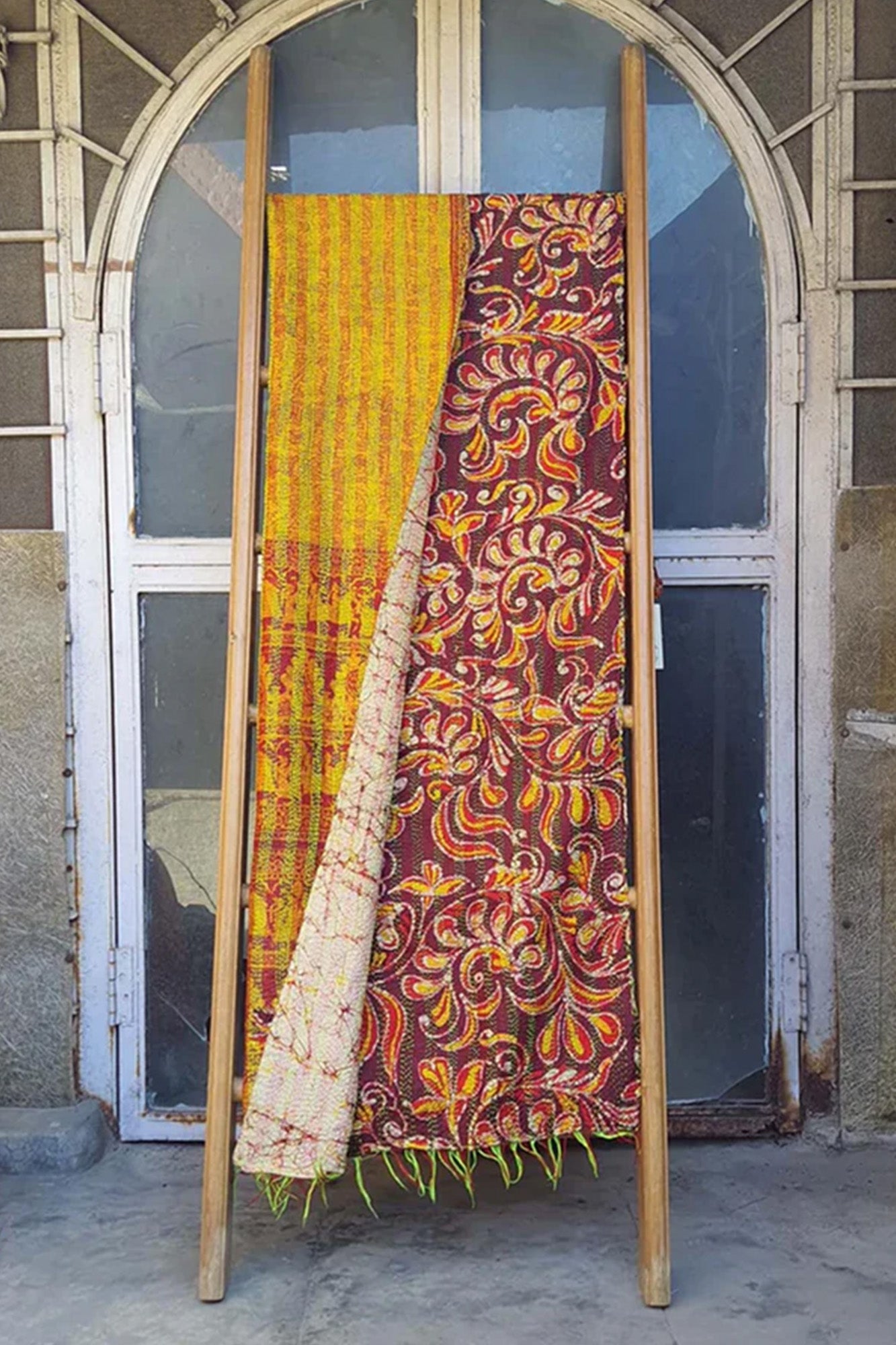 Women Dupatta Katha Silk