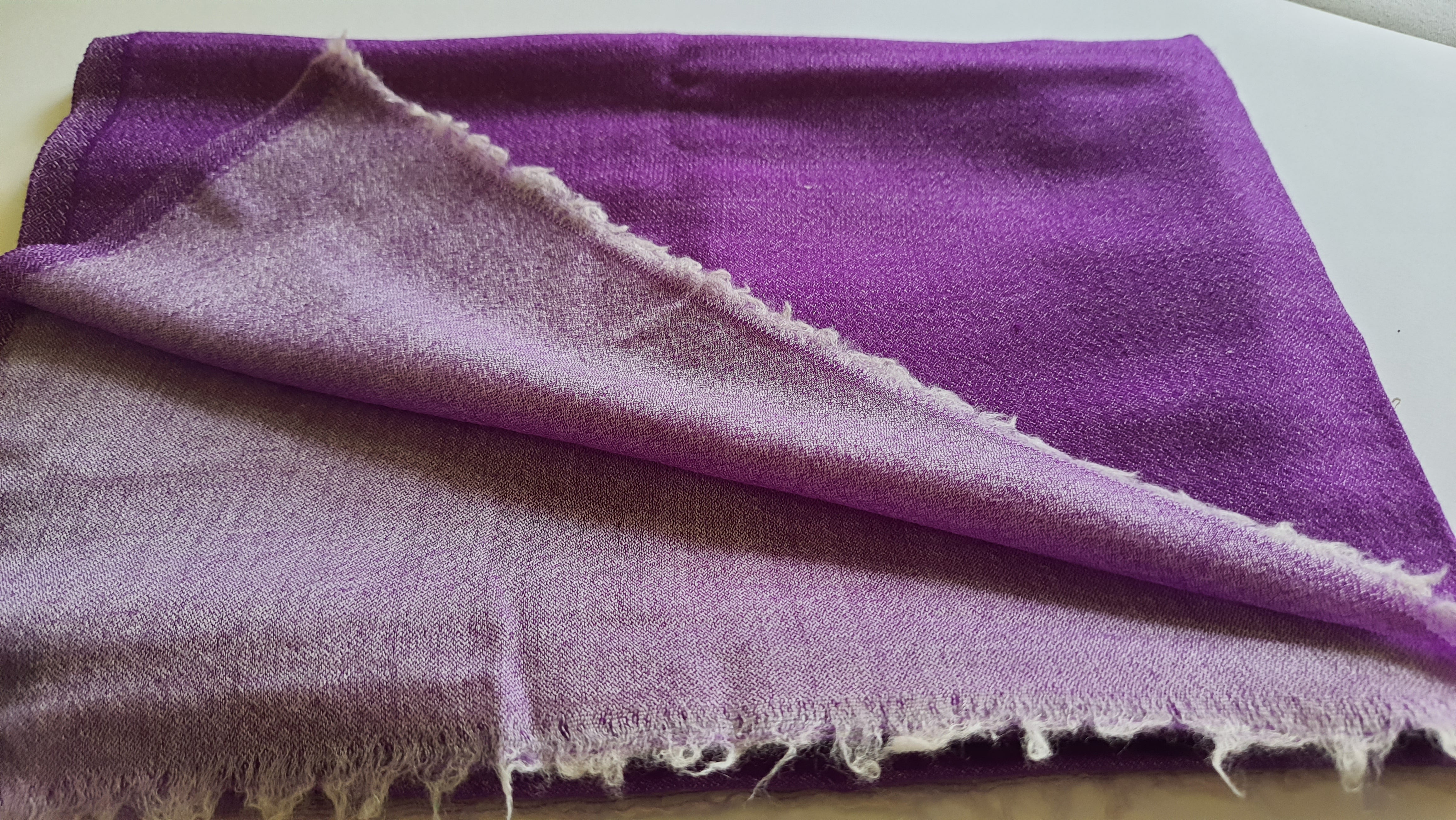 Women Pashmina Stole Purple Plain Reversible