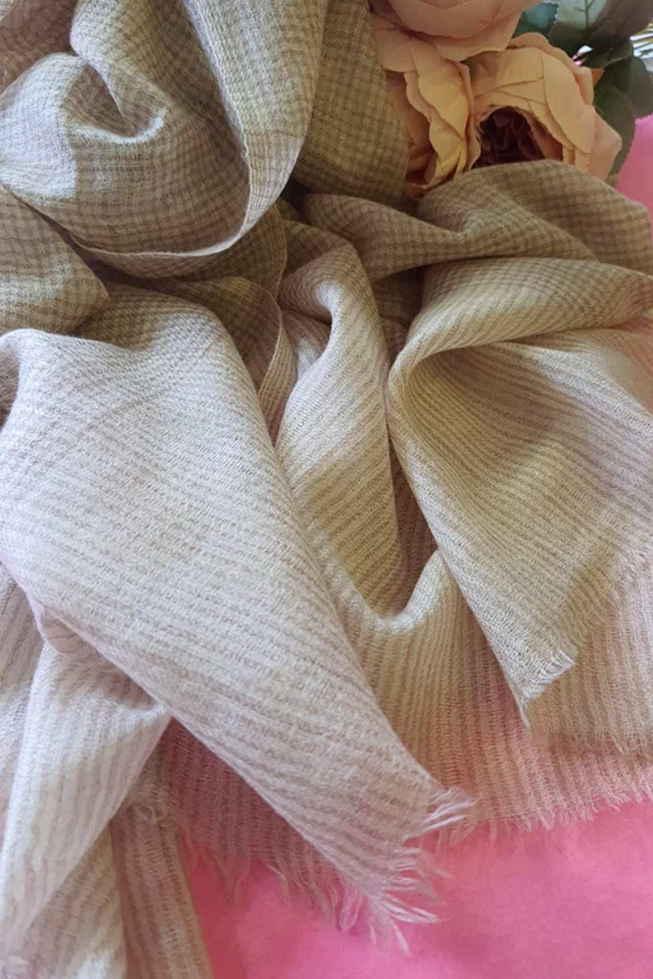 Pashmina Khadi Self Textured