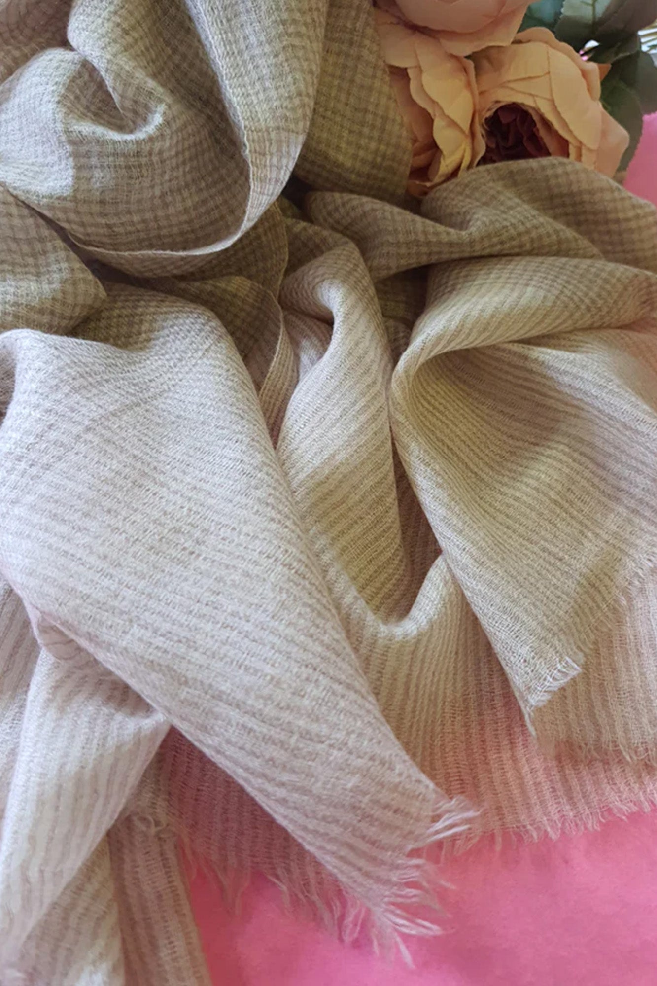 Pashmina Khadi Self Textured