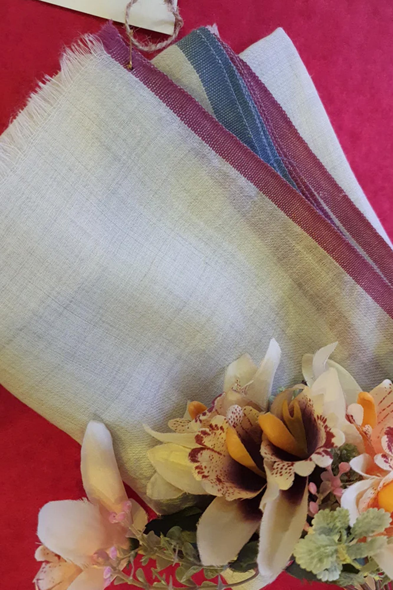 Pashmina Wool With Border Self Textured