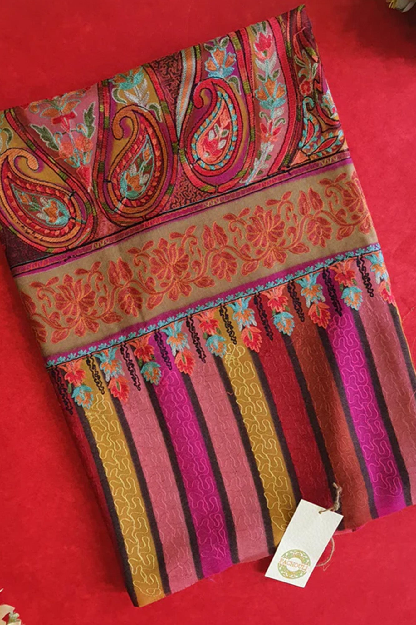 Pashmina Shawl Multi Embroidered