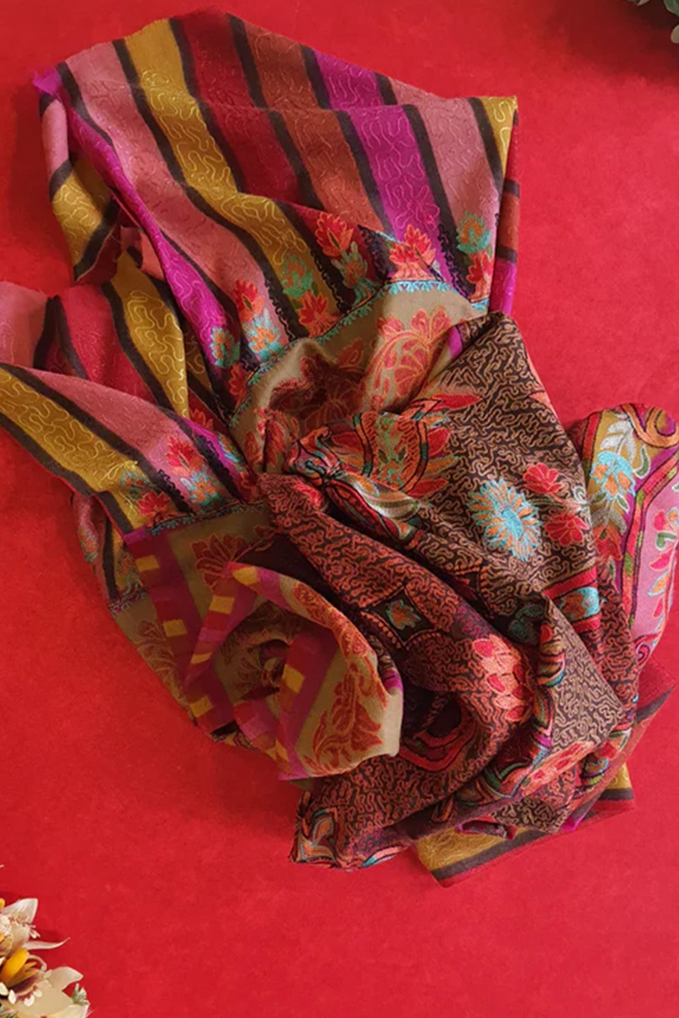 Pashmina Shawl Multi Embroidered