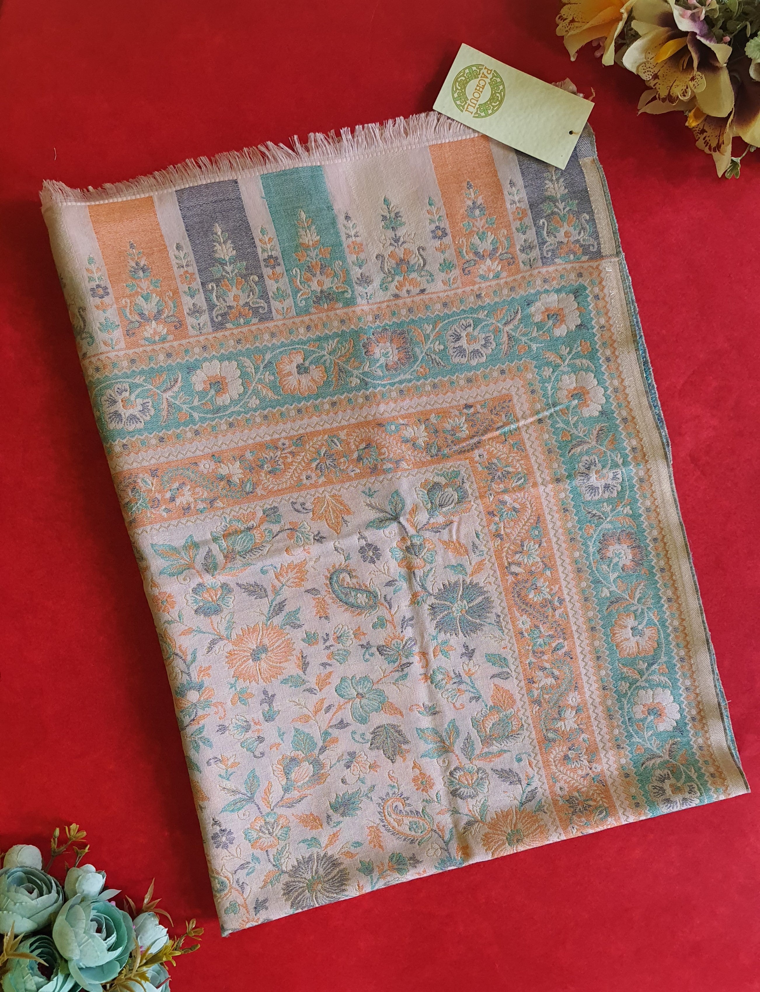 Women Pashima Stole Royal Peach