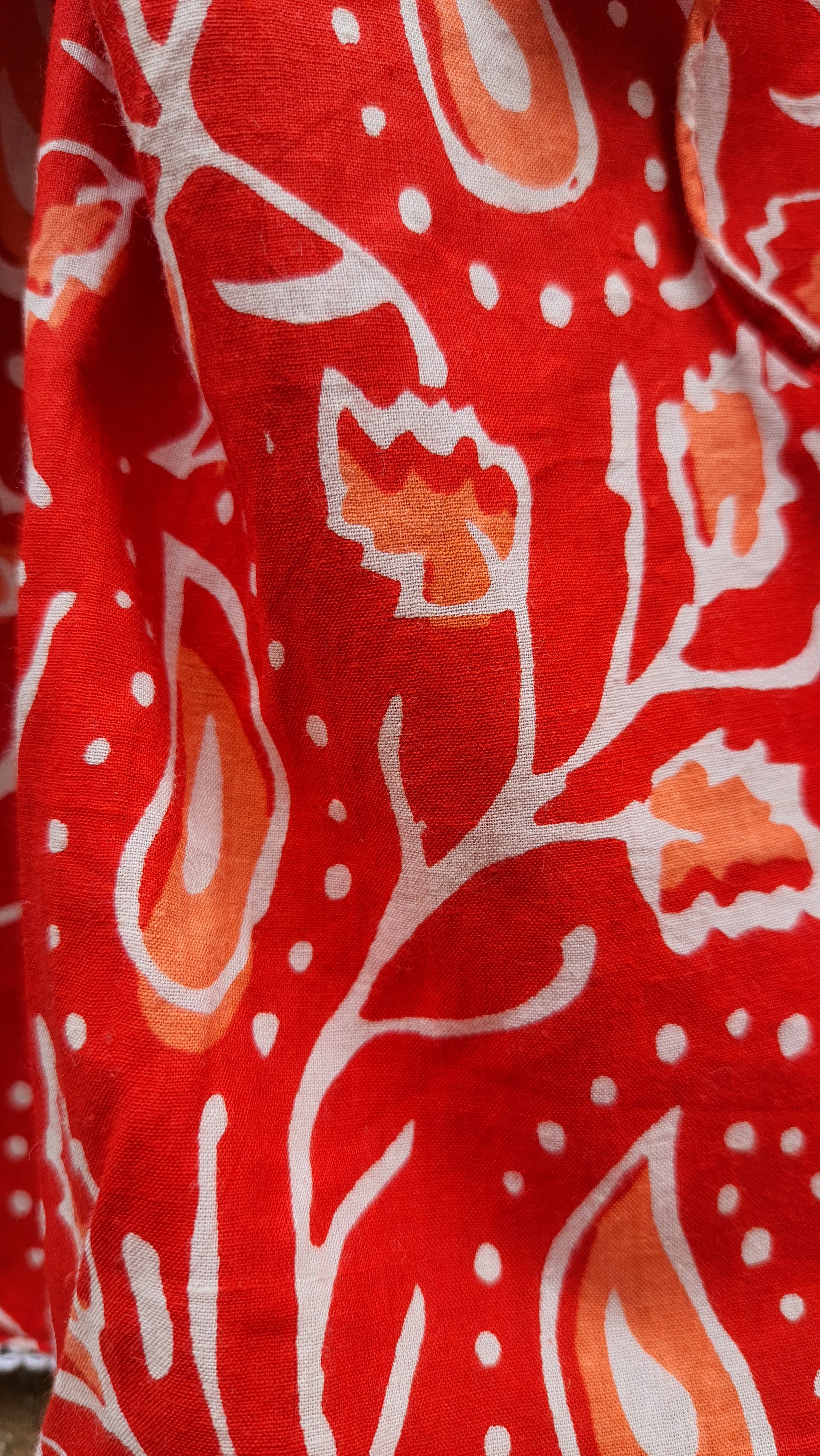 Kaftan Girl Red Paisley