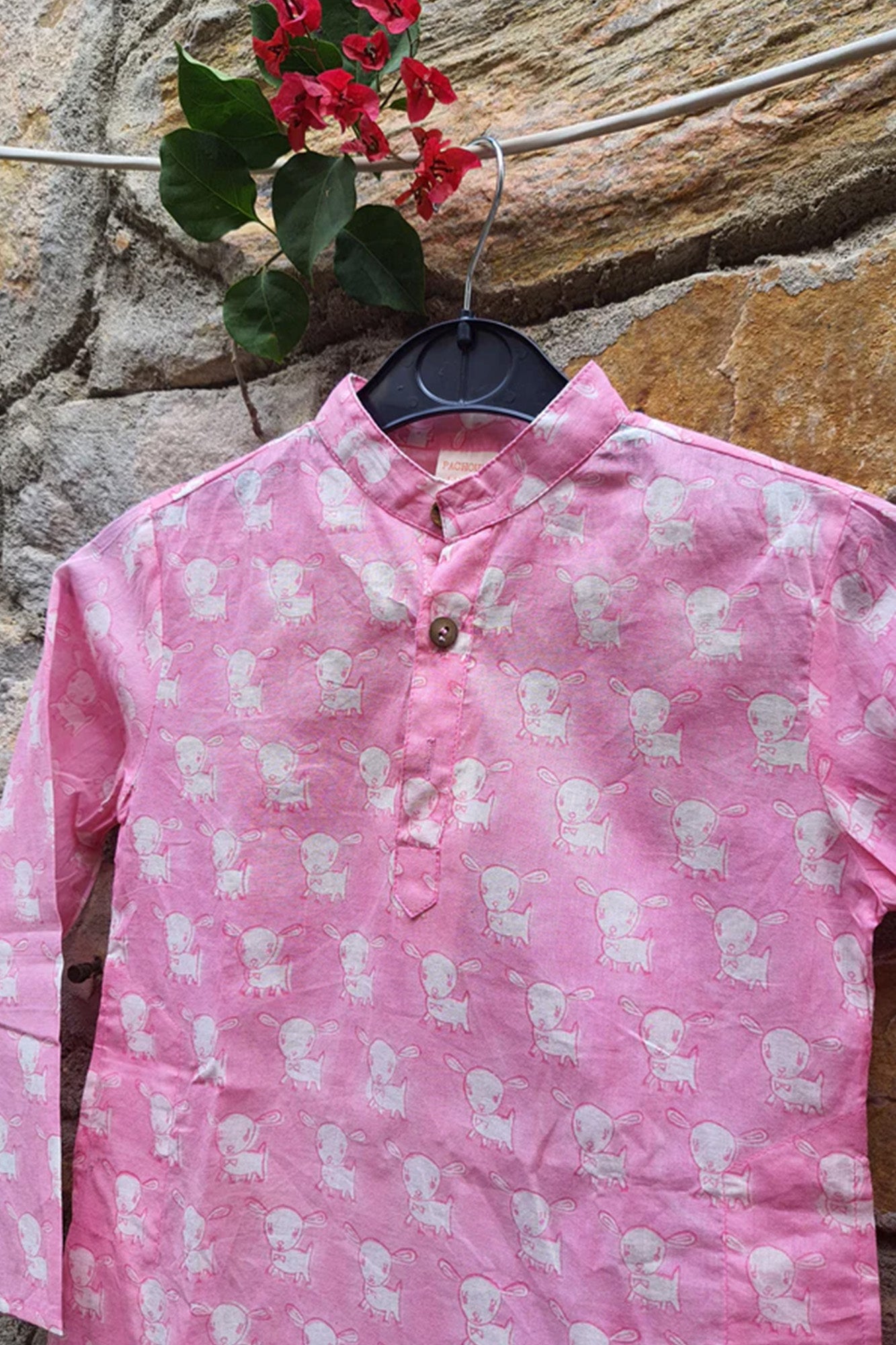 Pink Bunny Boy Kurta