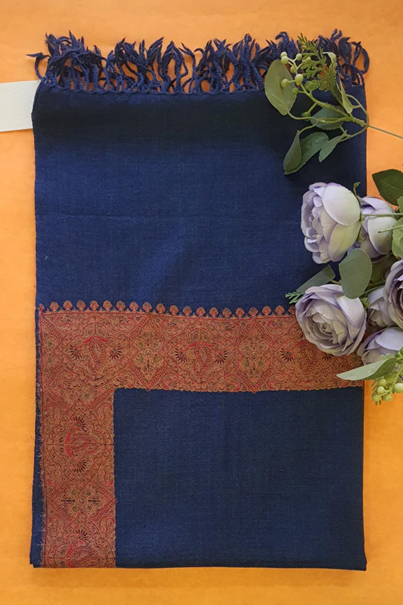 Women Pashmina Palla Buti Blue