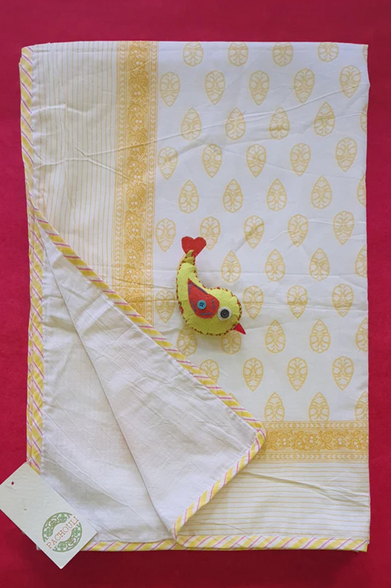 Baby Dohar - Block Buti Yellow