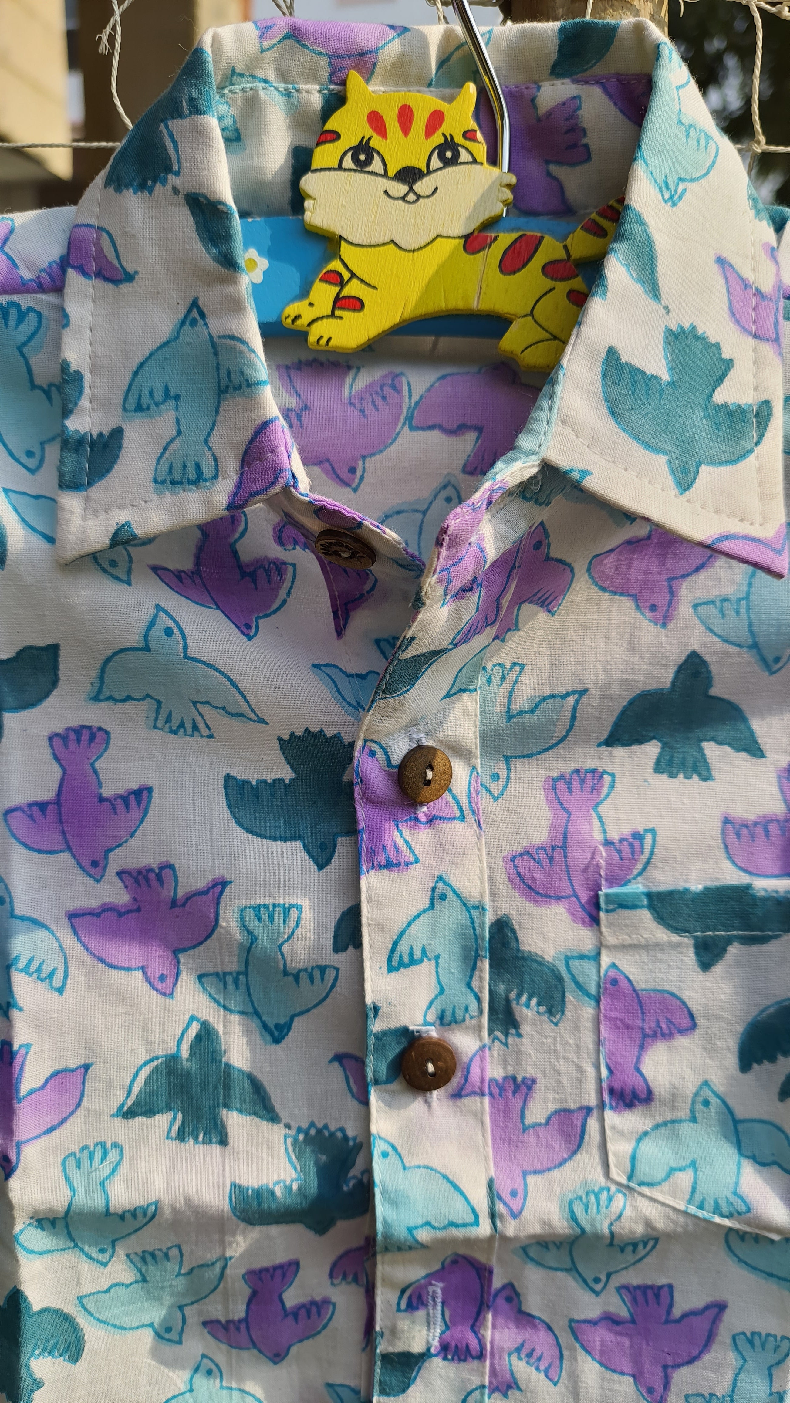 Shirt Boy Bird Colorful