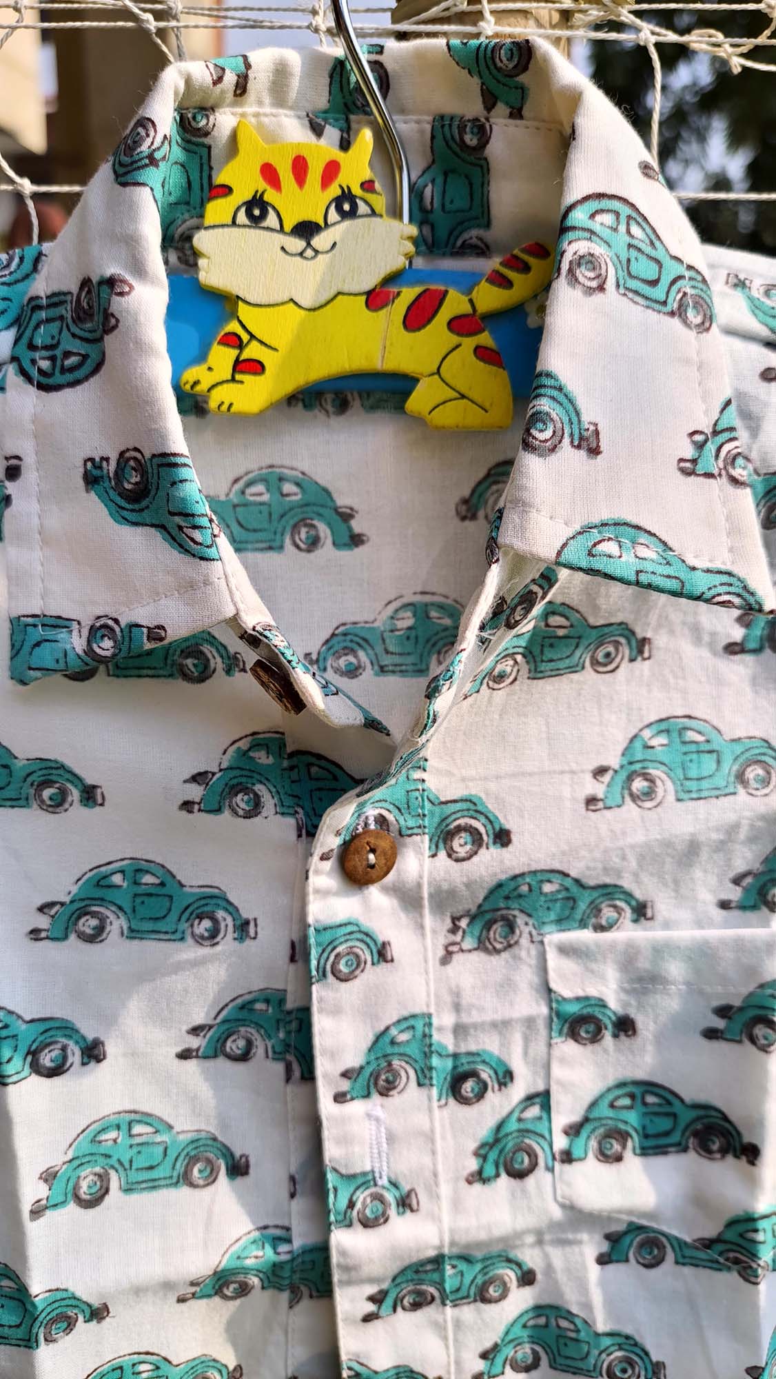 Shirt Boy Cars Green